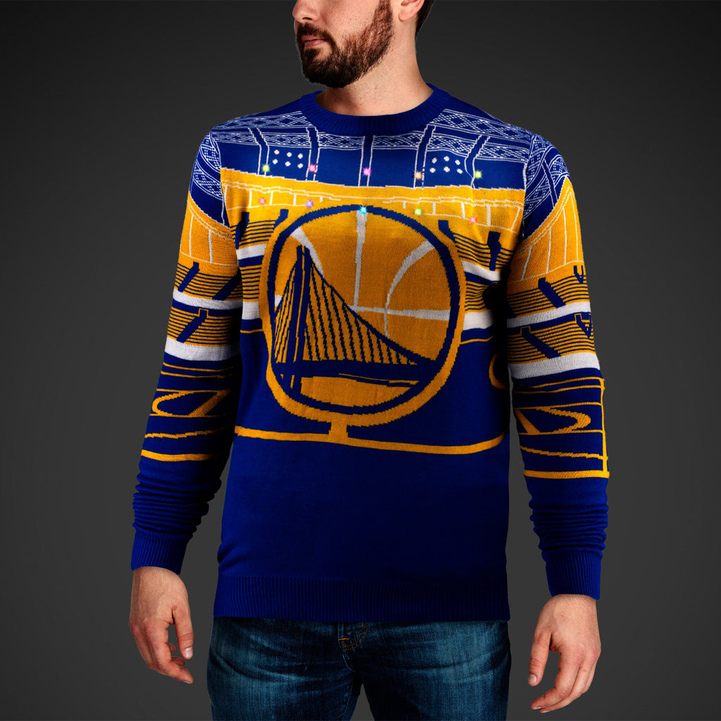 [STA0518-00001M] MENS FOCO NBA GS WARRIORS BLUETOOTH LIGHT UP UGLY SWEATER