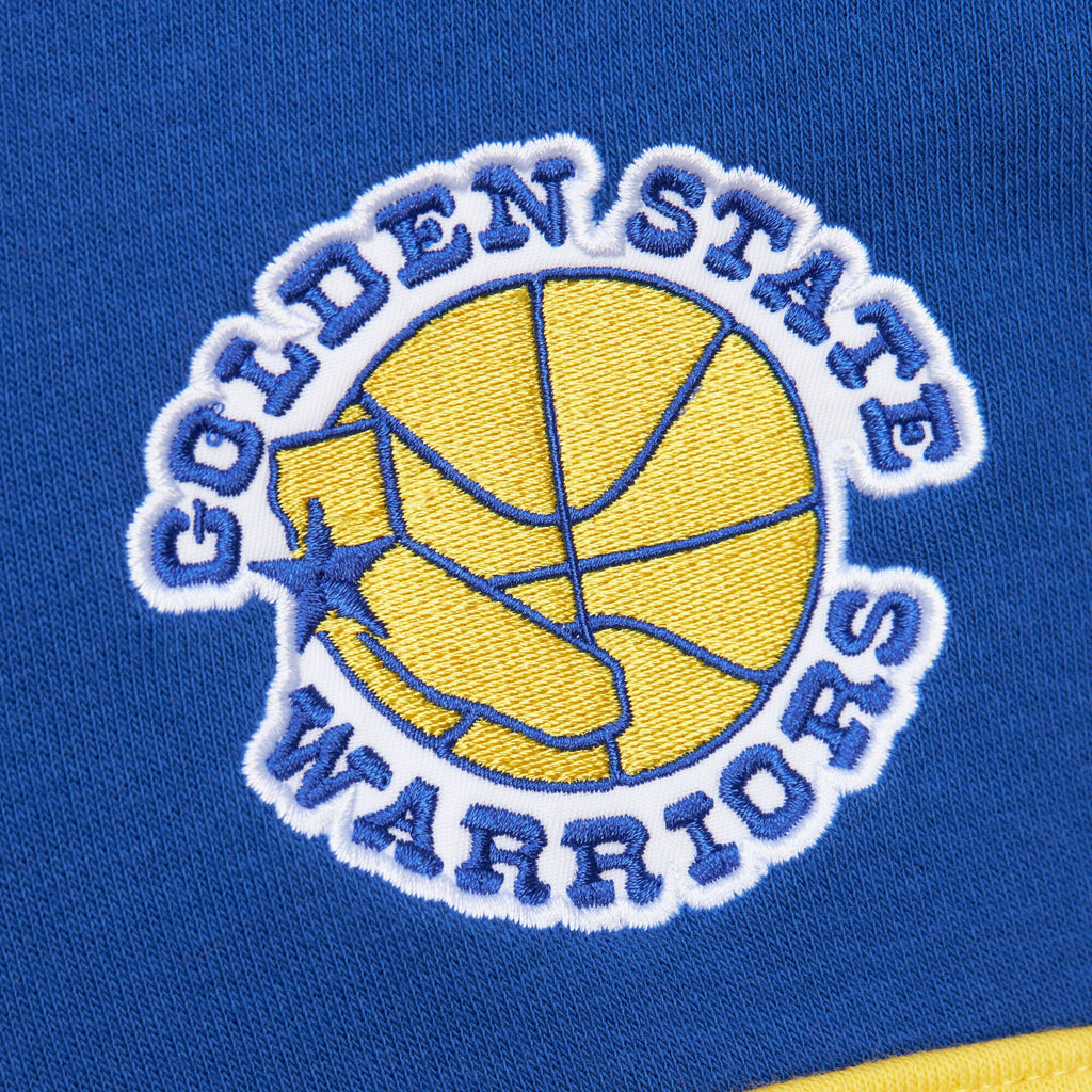 Mens Mitchell & Ness NBA HEAD COACH HOODIE VINTAGE LOGO WARRIORS
