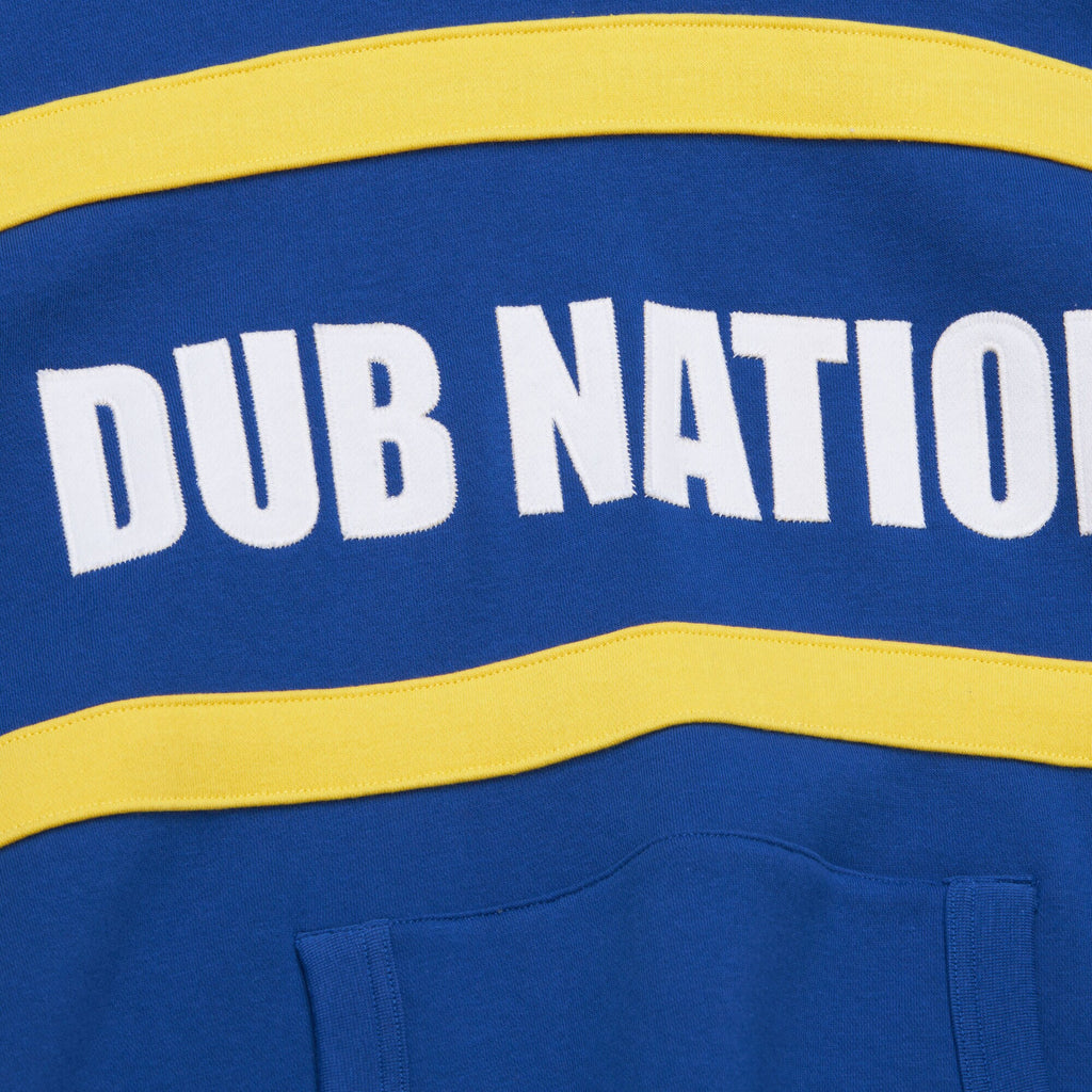 Mens Mitchell & Ness NBA HEAD COACH HOODIE VINTAGE LOGO WARRIORS