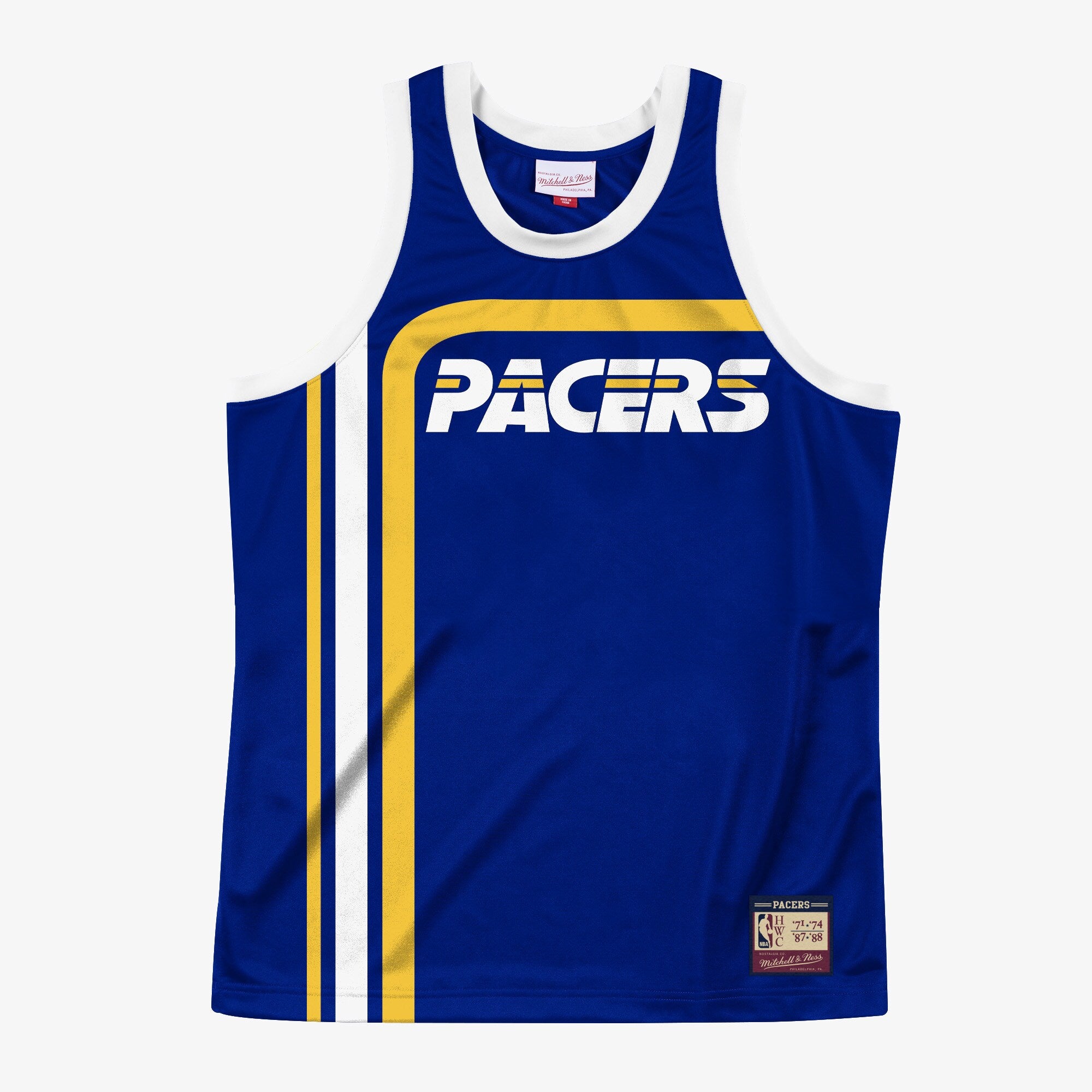 MENS MITCHELL & NESS NBA TEAM HERITAGE TANK PACERS 71-87