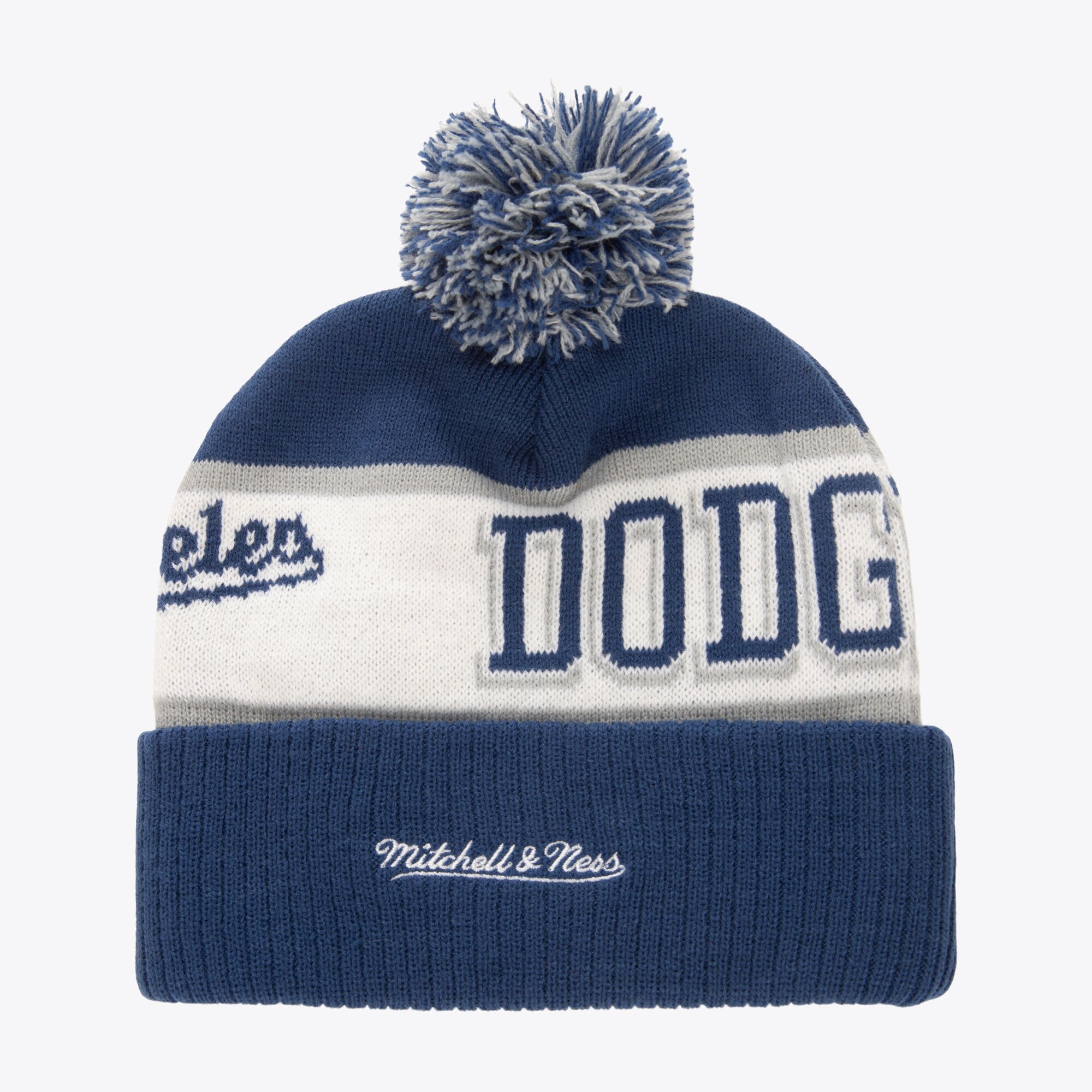 Mens Mitchell & Ness MLB BLOCK SWEEP POM KNIT DODGERS