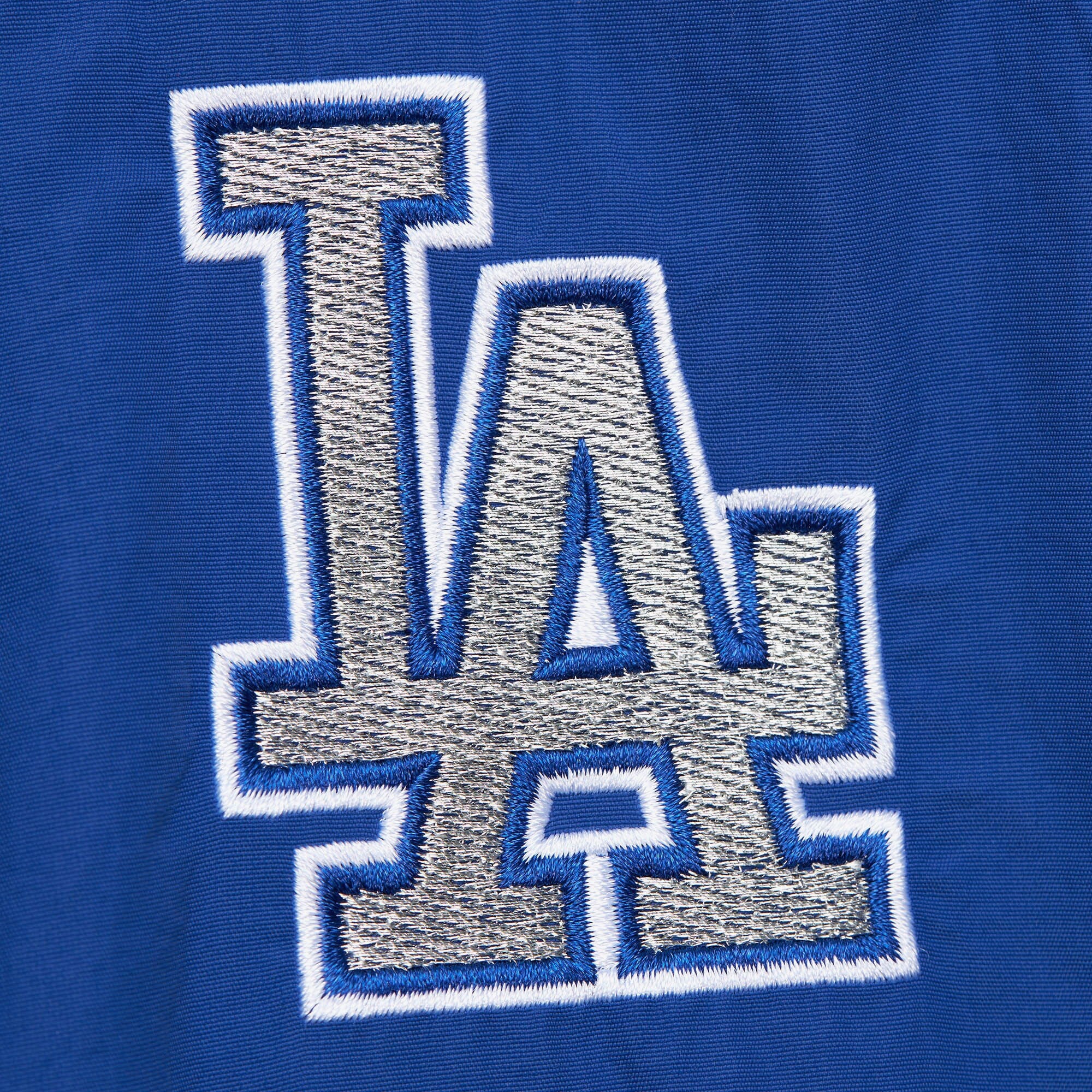 Mens Mitchell & Ness MLB CLASSIC NYLON PULLOVER VINTAGE LOGO DODGERS