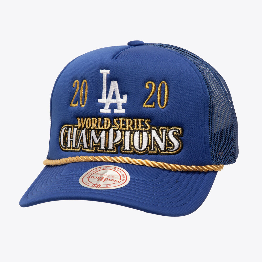 Mens Mitchell & Ness MLB GOLDEN CHAMPS TRUCKER DODGERS