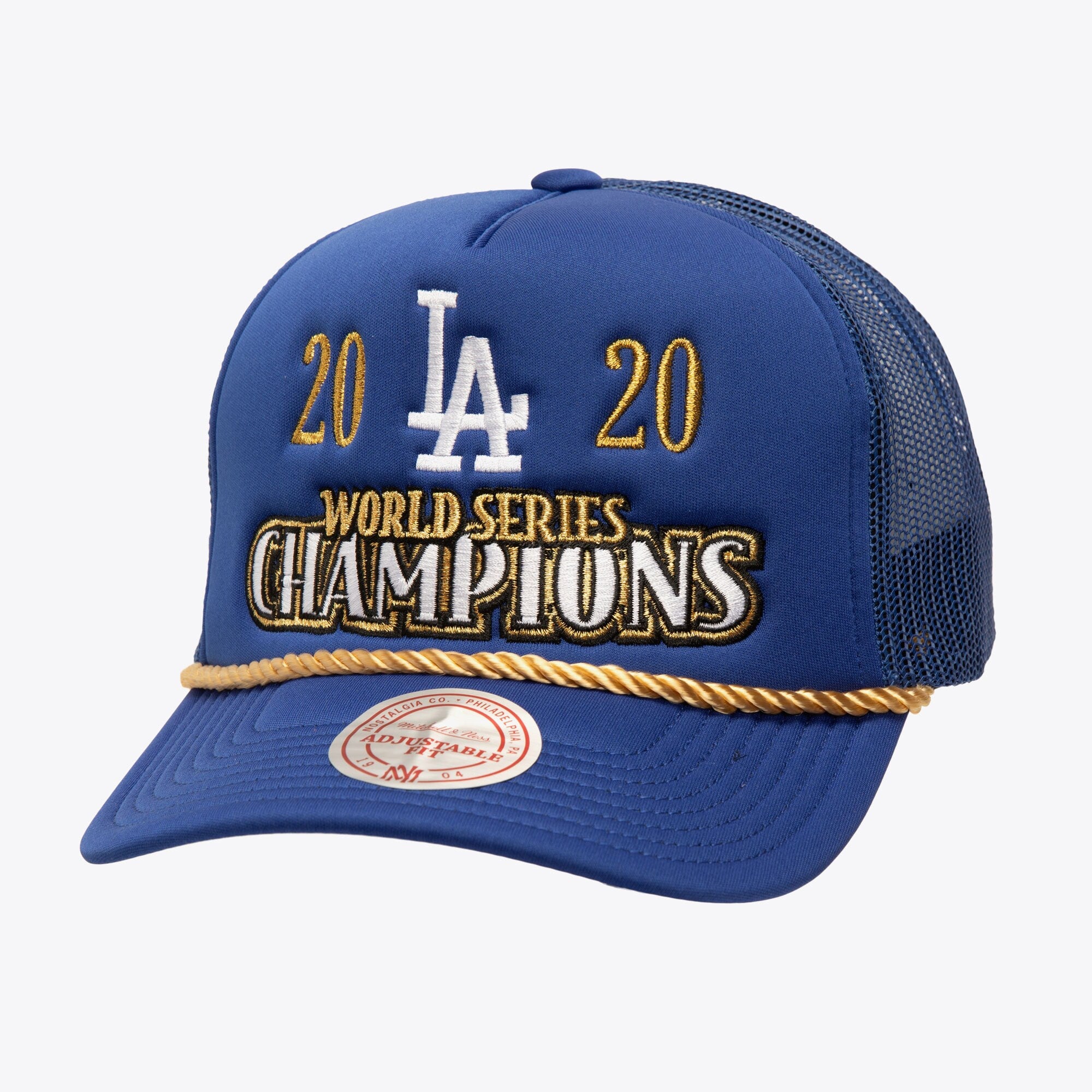 Mens Mitchell & Ness MLB GOLDEN CHAMPS TRUCKER DODGERS