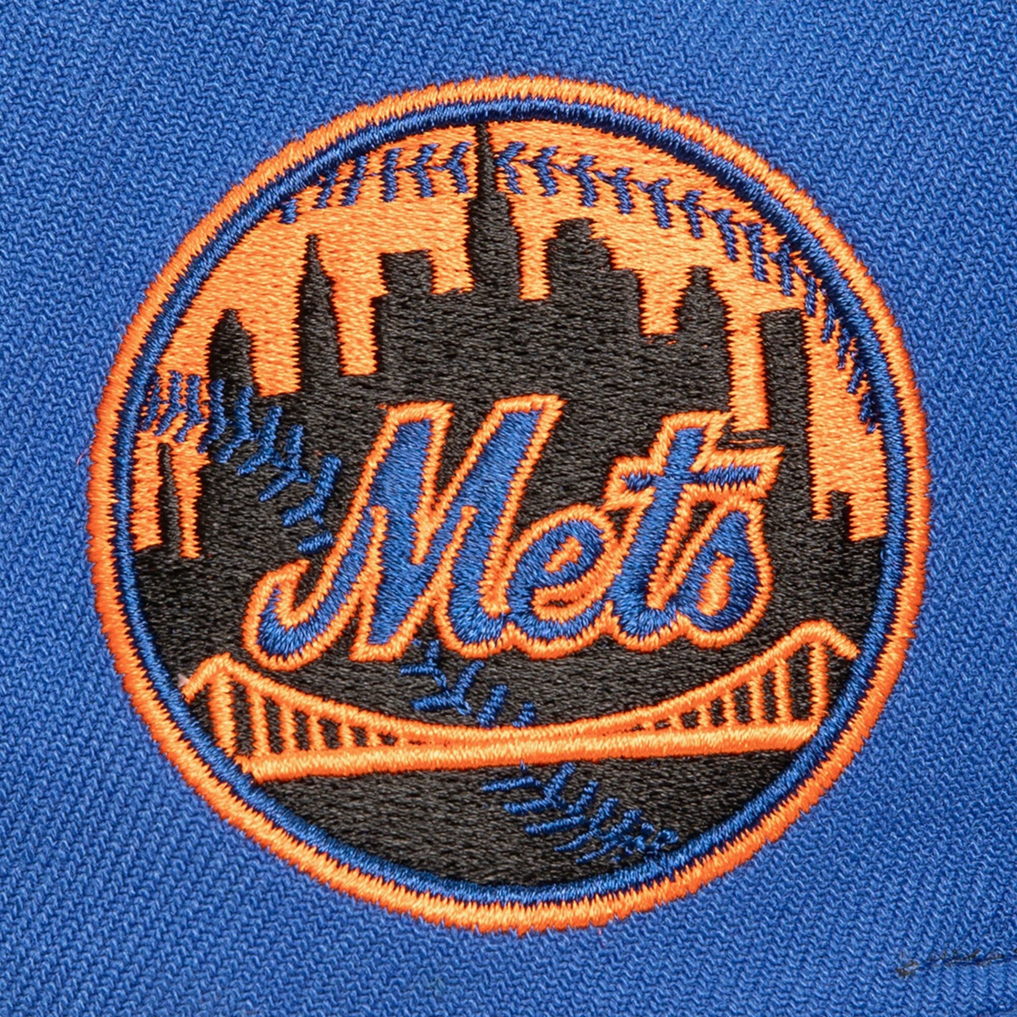 Mens Mitchell & Ness MLB LOGO ECLIPSE SNAPBACK METS