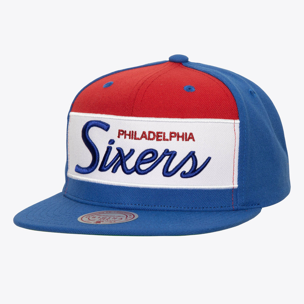 MENS MITCHELL & NESS NBA RETRO SPORT SNAPBACK HWC 76ERS - BLUE