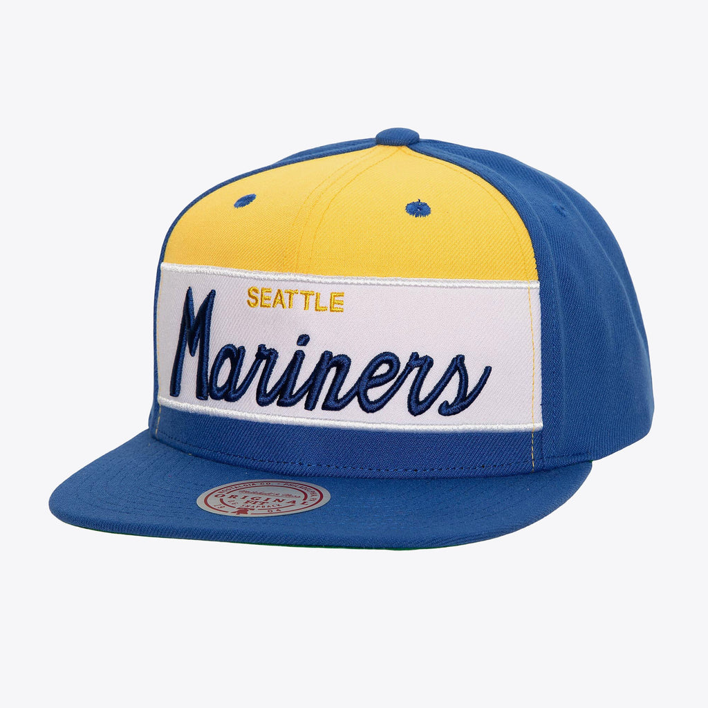 MENS MITCHELL & NESS MLB RETRO SPORT SNAPBACK COOP MARINERS