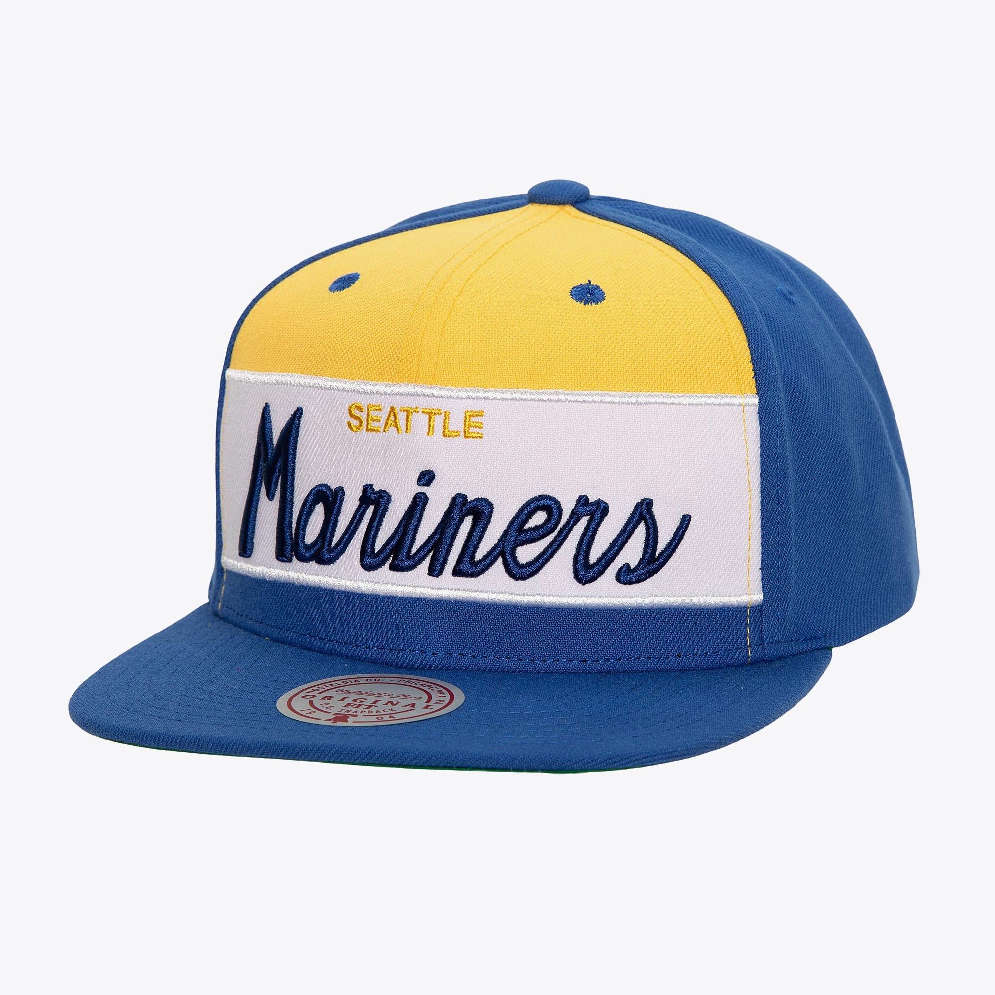 MENS MITCHELL & NESS MLB RETRO SPORT SNAPBACK COOP MARINERS