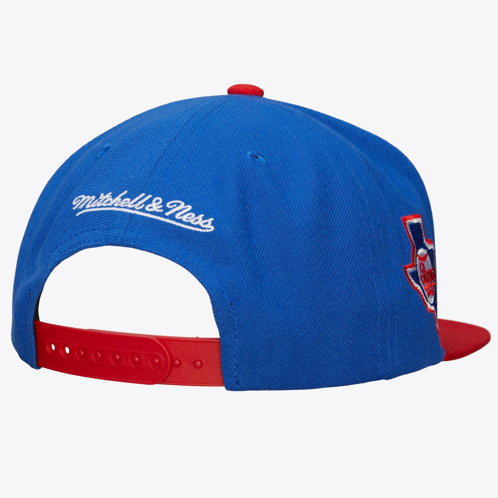 Mens Mitchell & Ness MLB EVERGREEN SNAPBACK COOP RANGERS