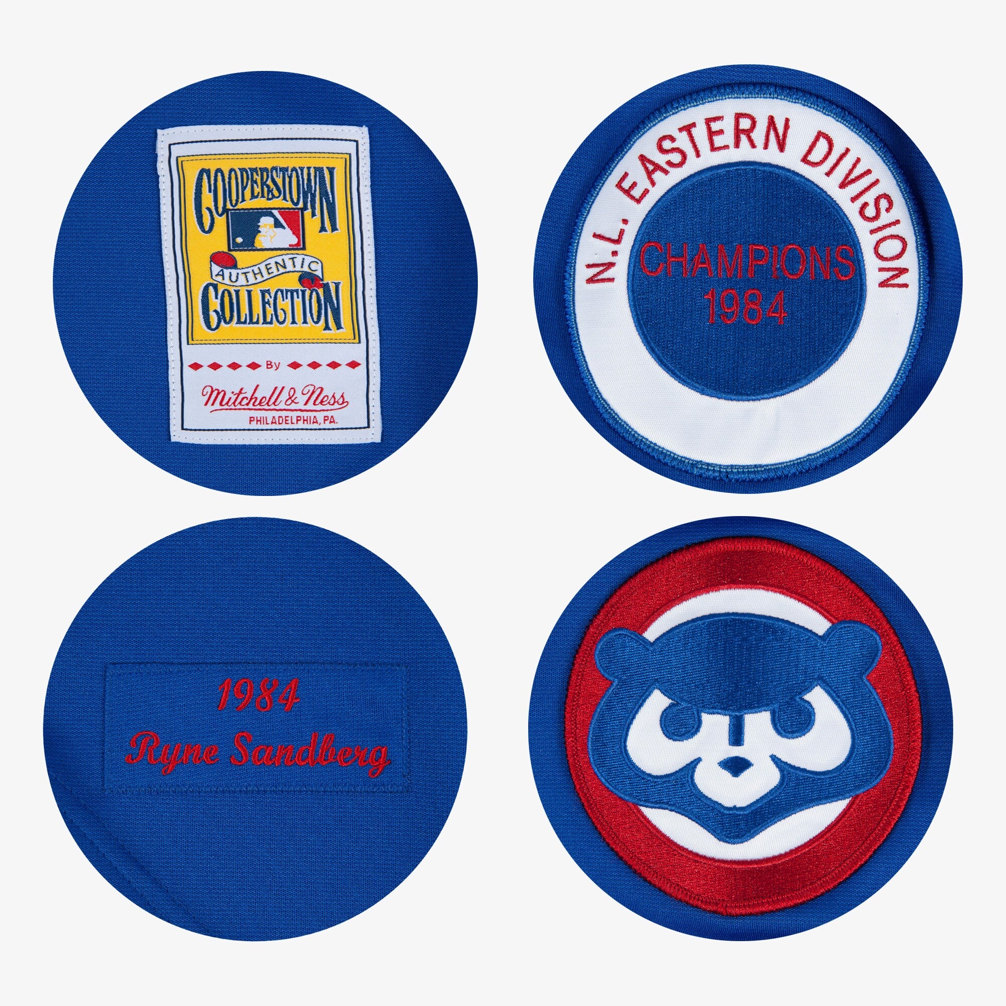 MENS MITCHELL & NESS MLB ROAD JERSEY CUBS 1984 RYNE SANDBERG