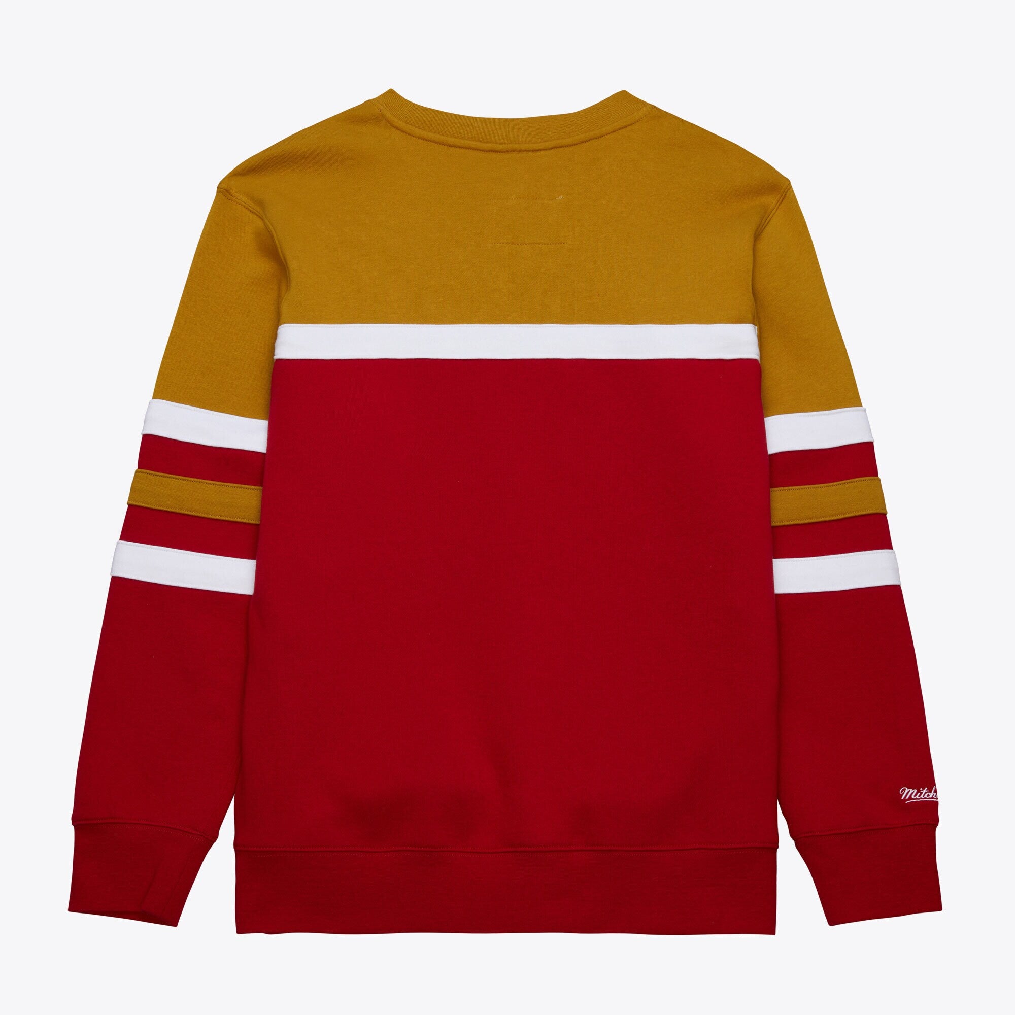 Mens Mitchell & Ness NFL HEAD COACH FLEECE CREW VINTAGE LOGO 49ERS