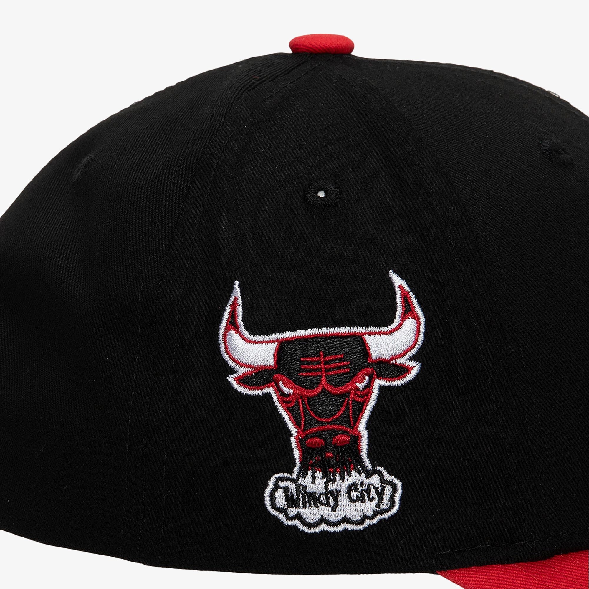MENS MITCHELL & NESS NBA HIGHLIGHT REAL SNAPBACK BULLS SCOTTIE PIPPEN - BLACK