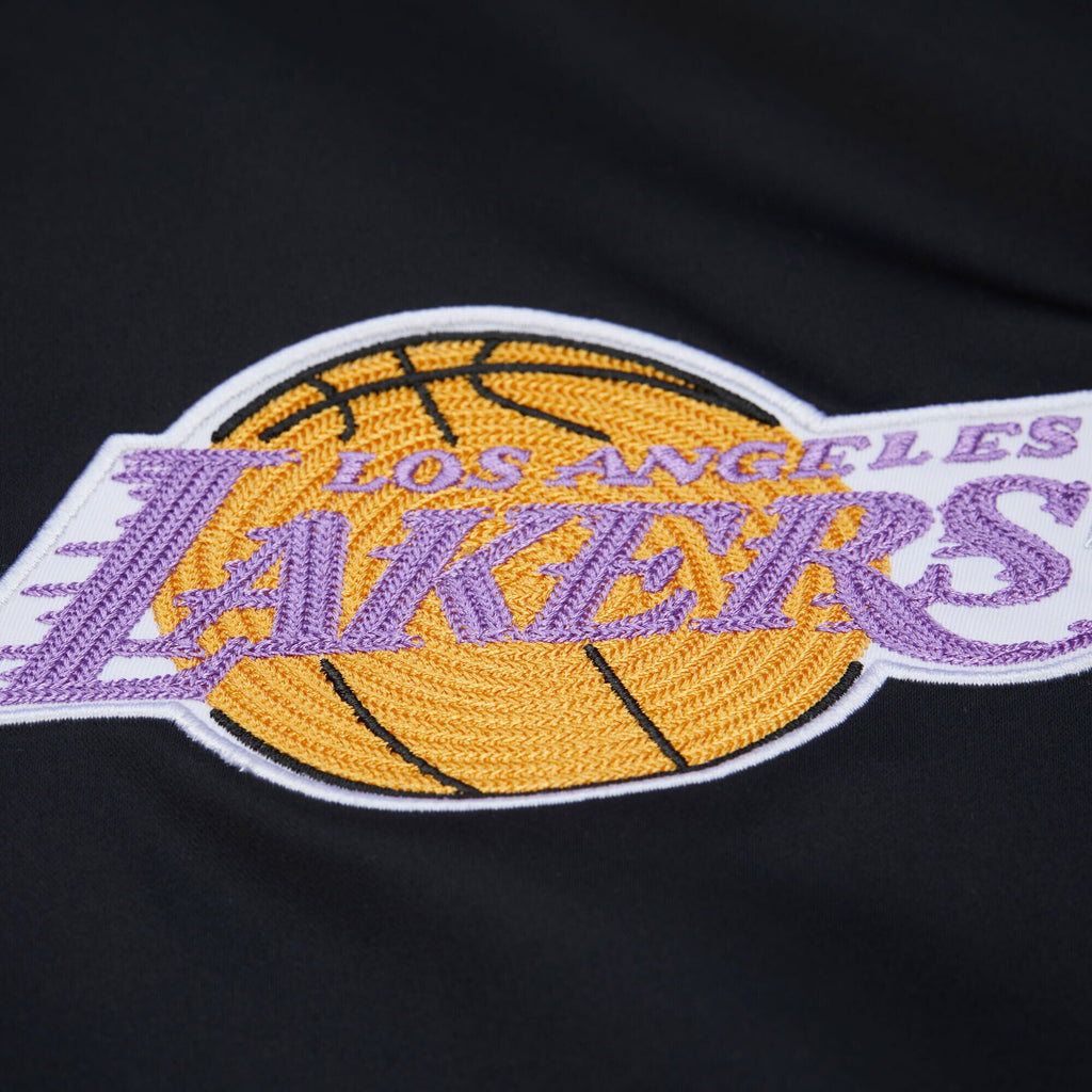 MENS MITCHELL & NESS NBA SATIN JACKET VINTAGE LOGO LAKERS SHAQUILLE O'NEAL