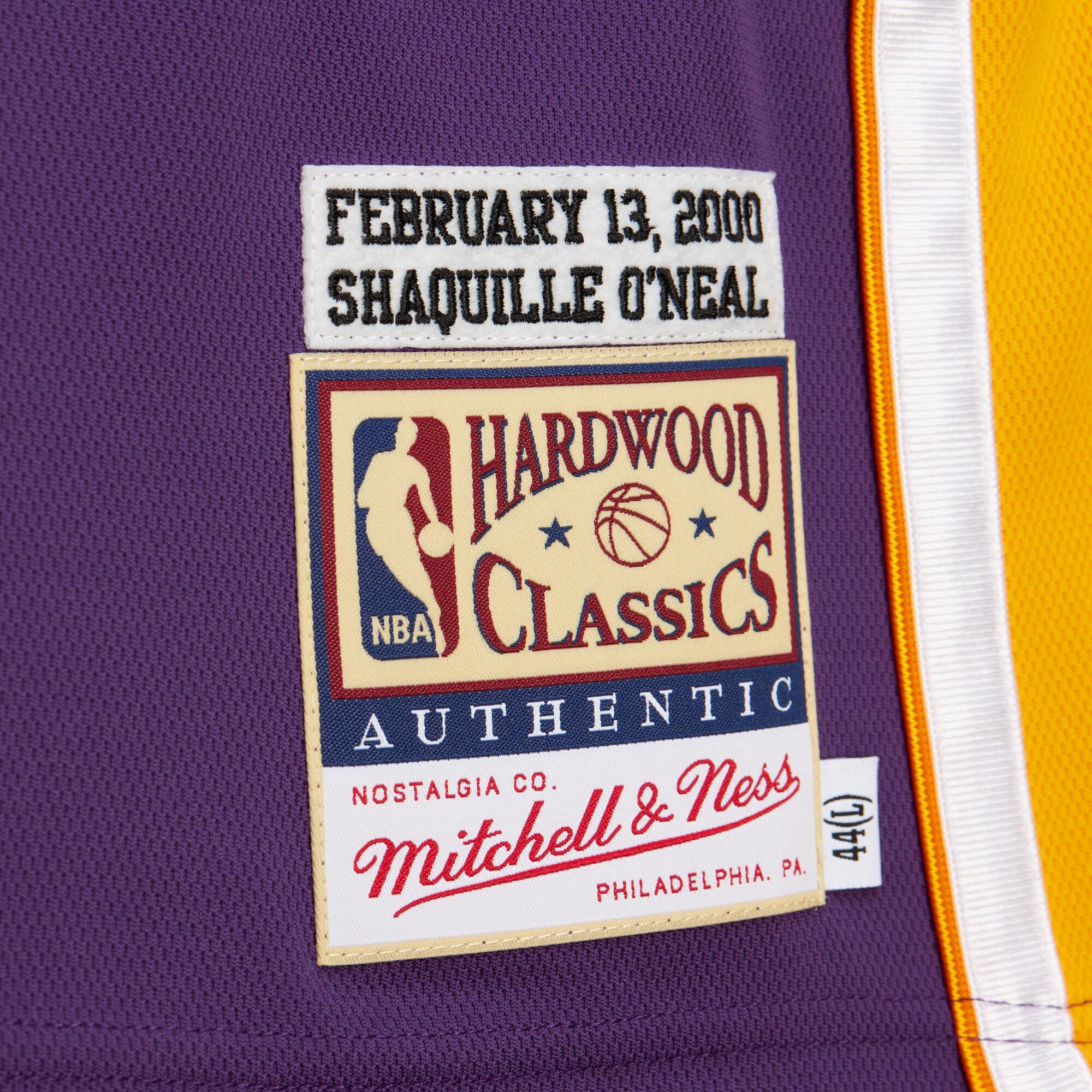 Mens Mitchell & Ness NBA DARK JERSEY LAKERS 2000 SHAQUILLE O'NEAL