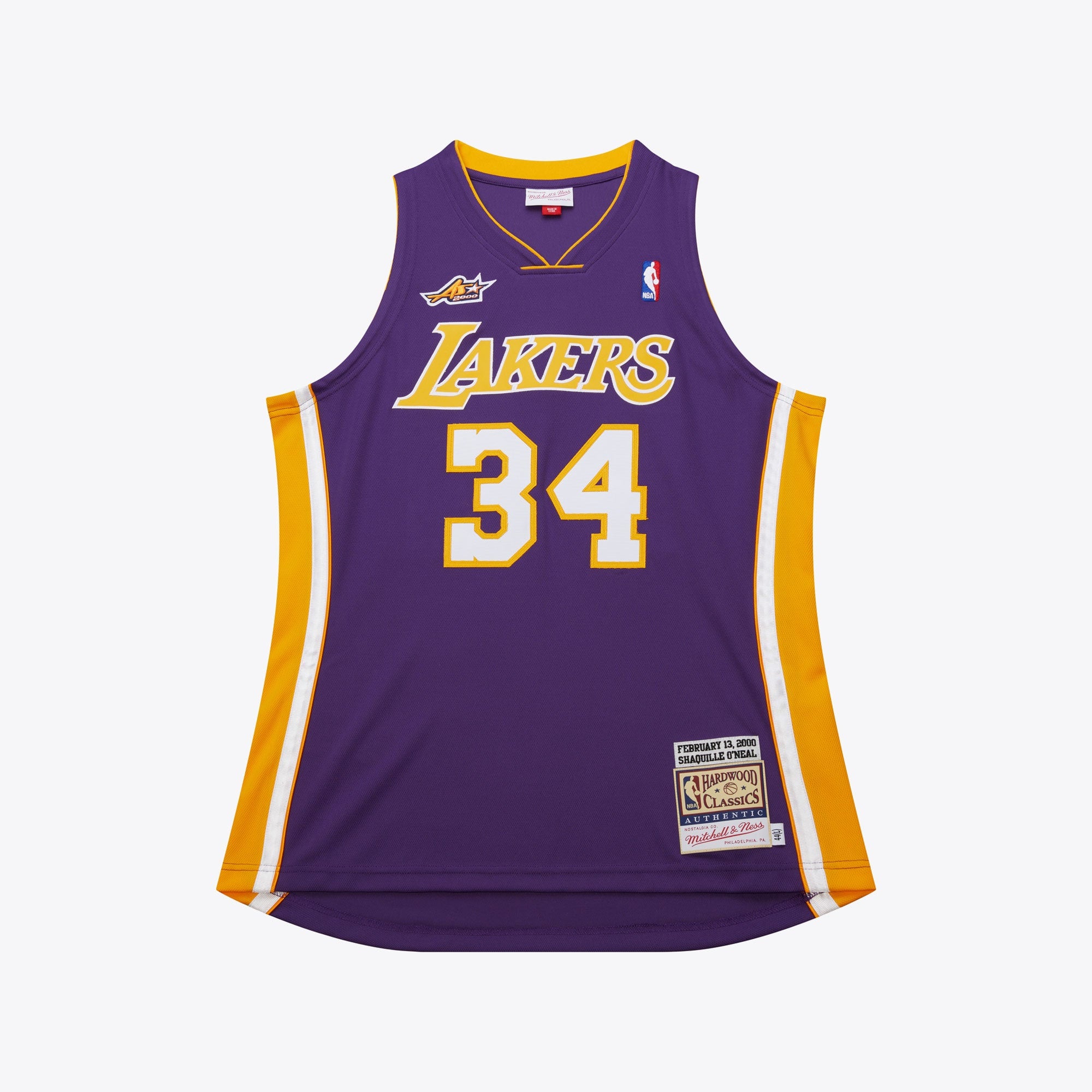 Mens Mitchell & Ness NBA DARK JERSEY LAKERS 2000 SHAQUILLE O'NEAL