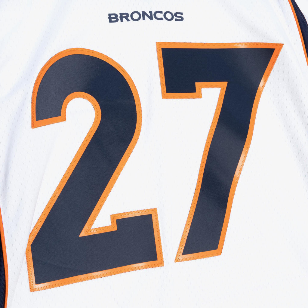 Mens Mitchell & Ness NFL WHITE JERSEY BRONCOS 1998 STEVE ATWATER