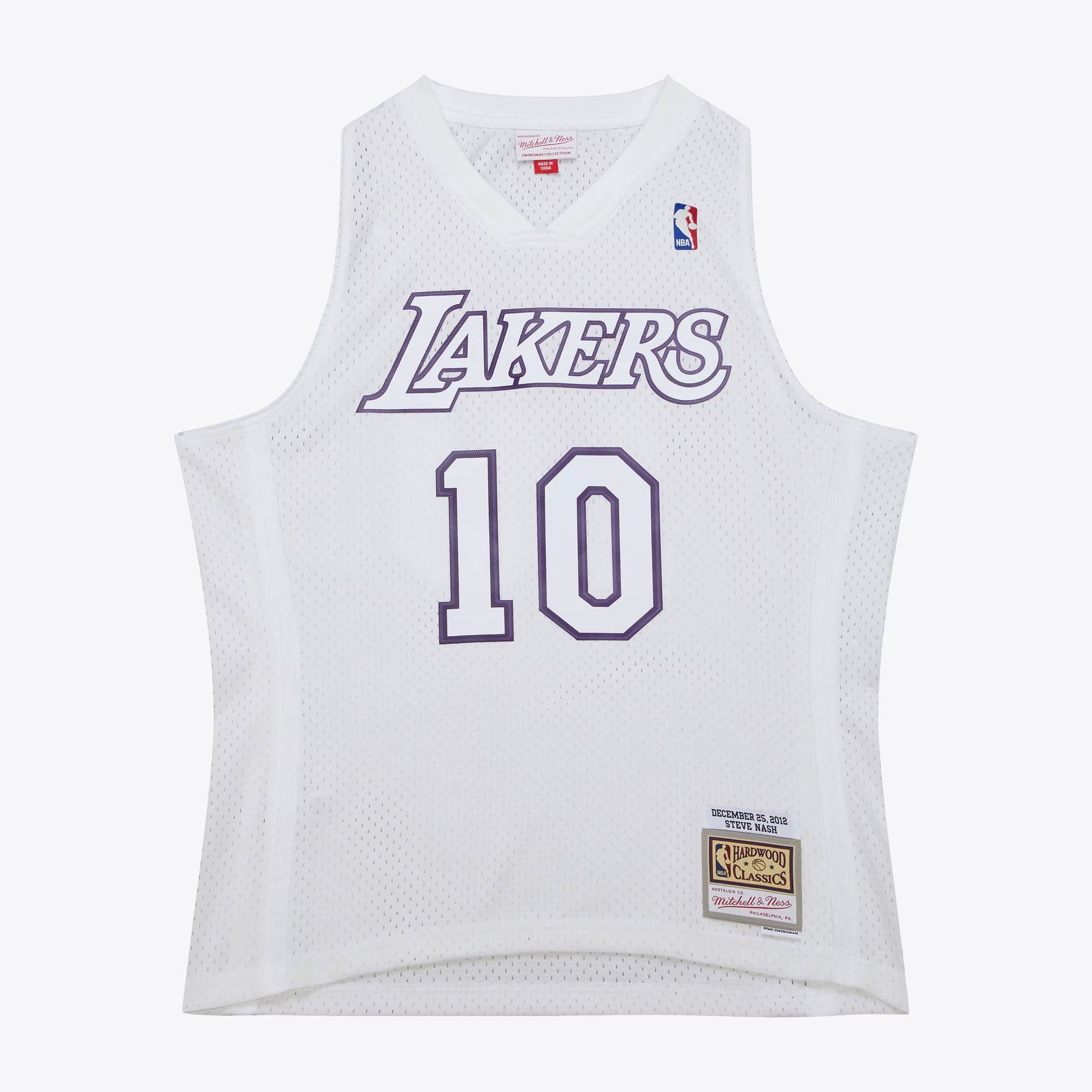 MENS MITCHELL & NESS NBA DAY JERSEY LAKERS 2012 STEVE NASH