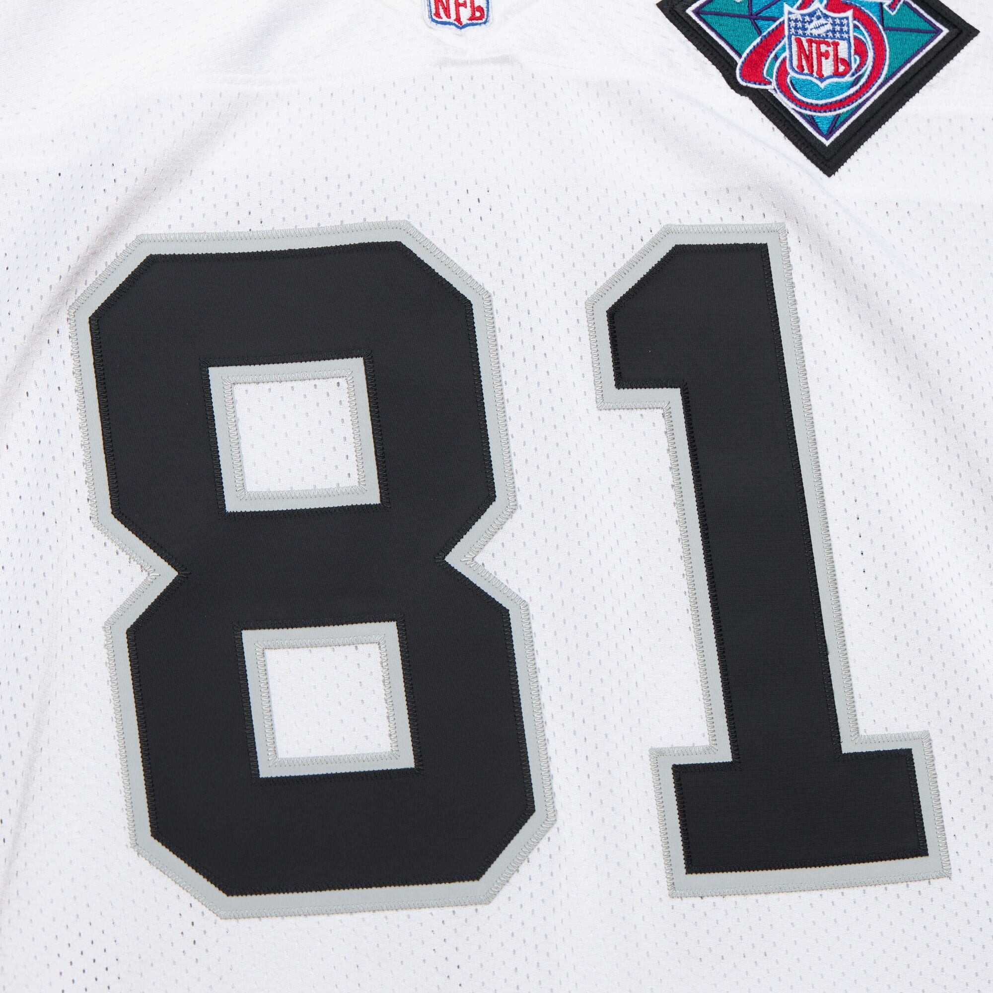 MENS MITCHELL & NESS NFL WHITE JERSEY RAIDERS 1994 TIM BROWN