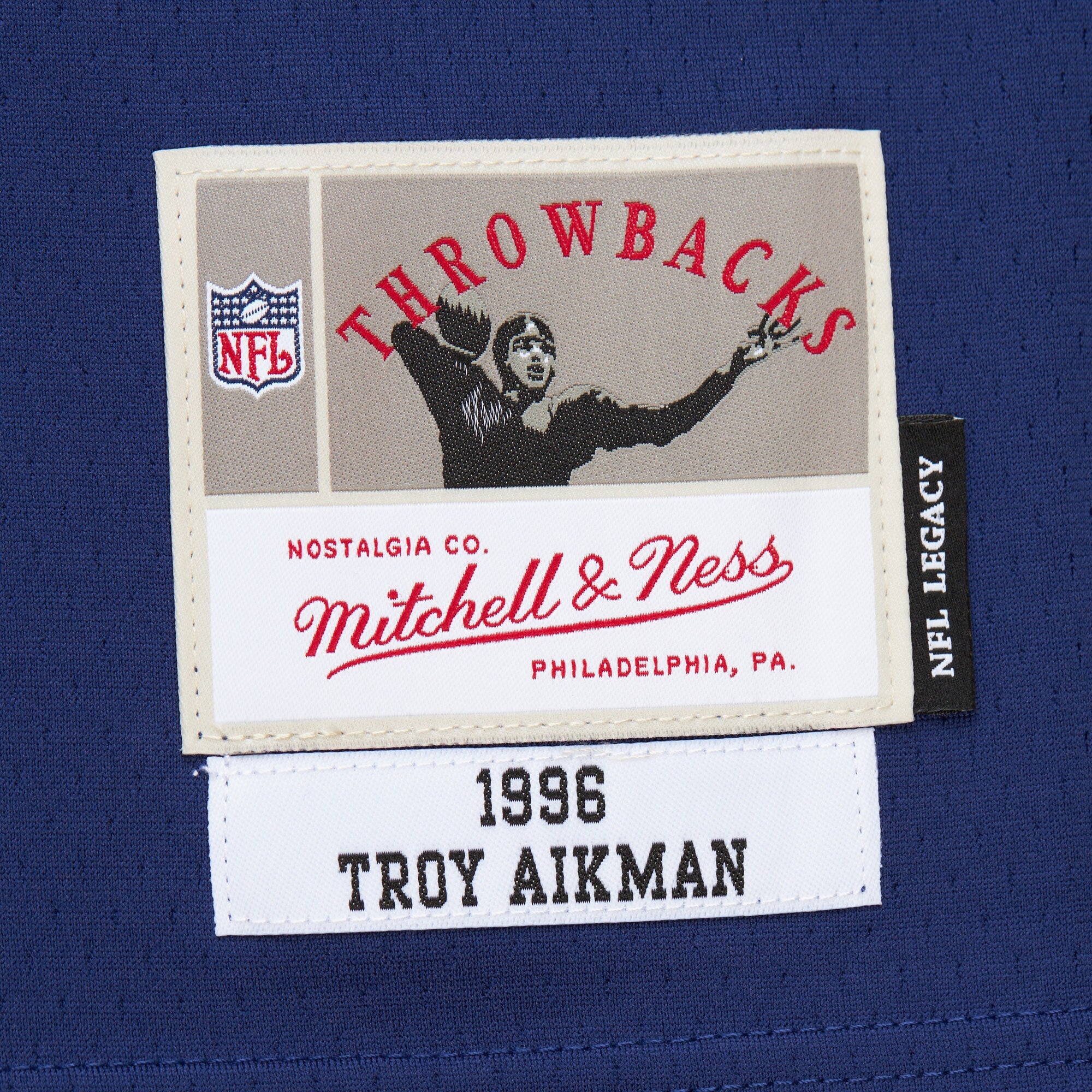 MENS MITCHELL & NESS NFL DARK JERSEY COWBOYS 1996 TROY AIKMAN