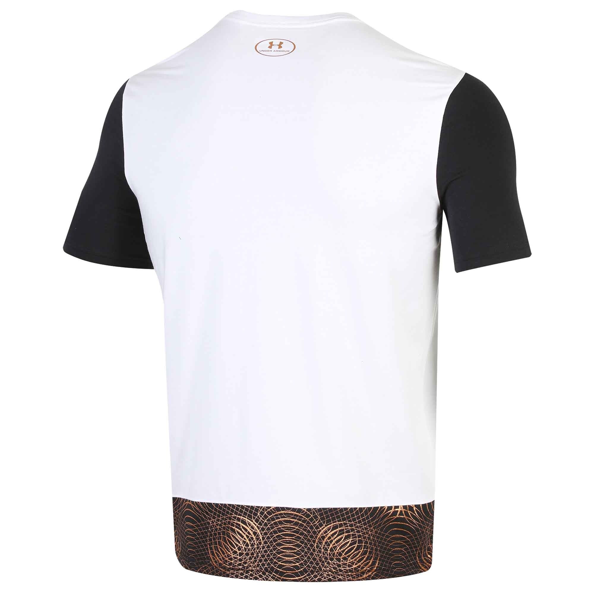 [1318793-109] MENS UNDER ARMOUR NBA GS WARRIORS 2018 NBA COMBINE ALPHA T-SHIRT