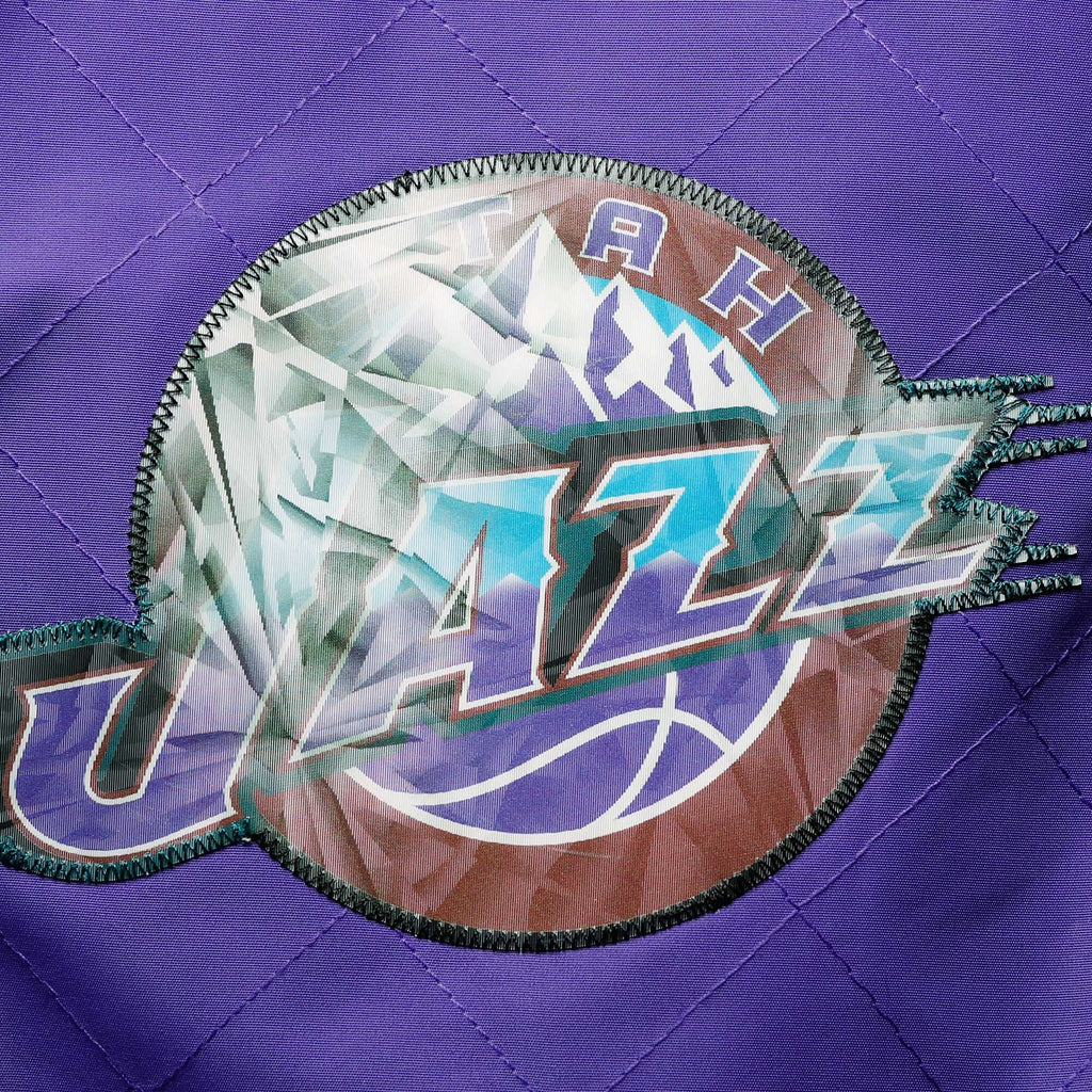 MENS MITCHELL & NESS 75TH ANNIVERSARY WARM UP JACKET JAZZ