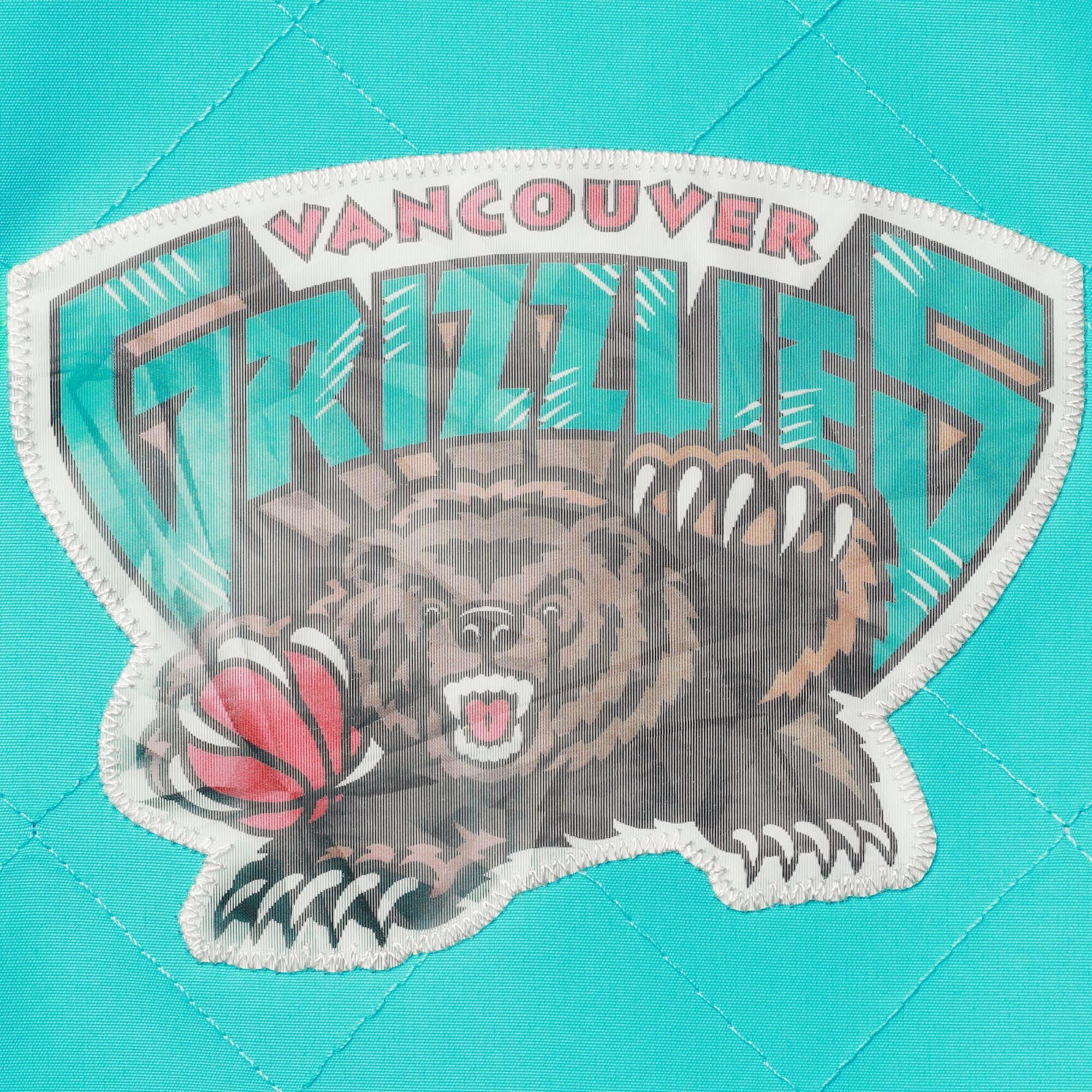 [OJBF1201-VGRYYPPPLTTL] MENS MITCHELL & NESS 75TH ANNI WARM UP JACKET GRIZZLIES