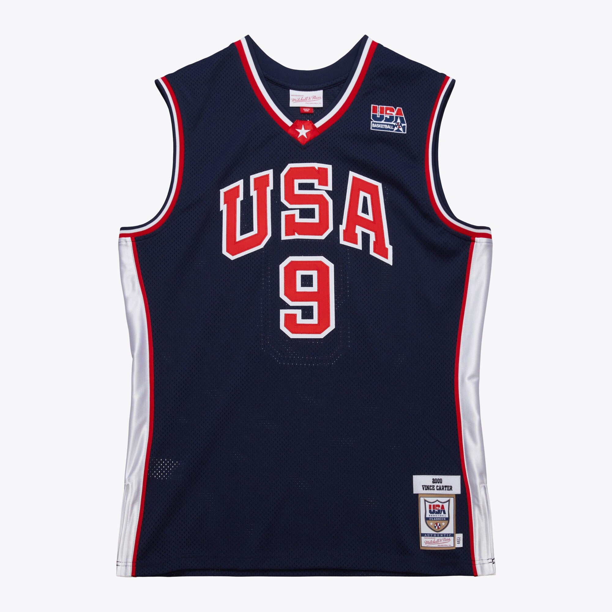 Mens Mitchell & Ness NBA DARK JERSEY USA 2000 VINCE CARTER