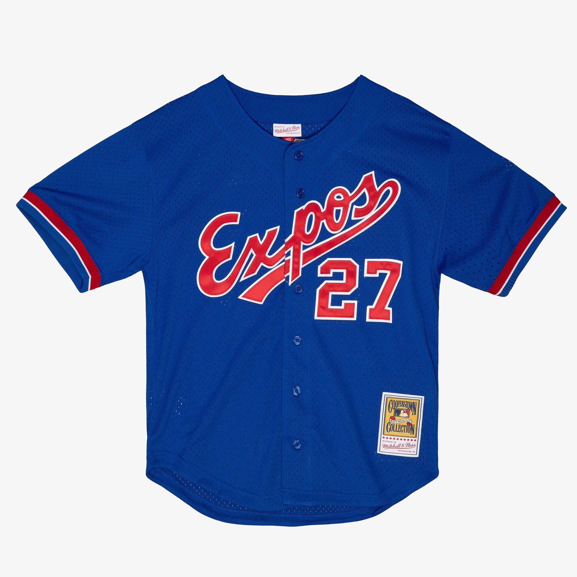 MENS MITCHELL & NESS MLB AUTHENTIC BP JERSEY - EXPOS 2002 VLADIMIR GUERRERO