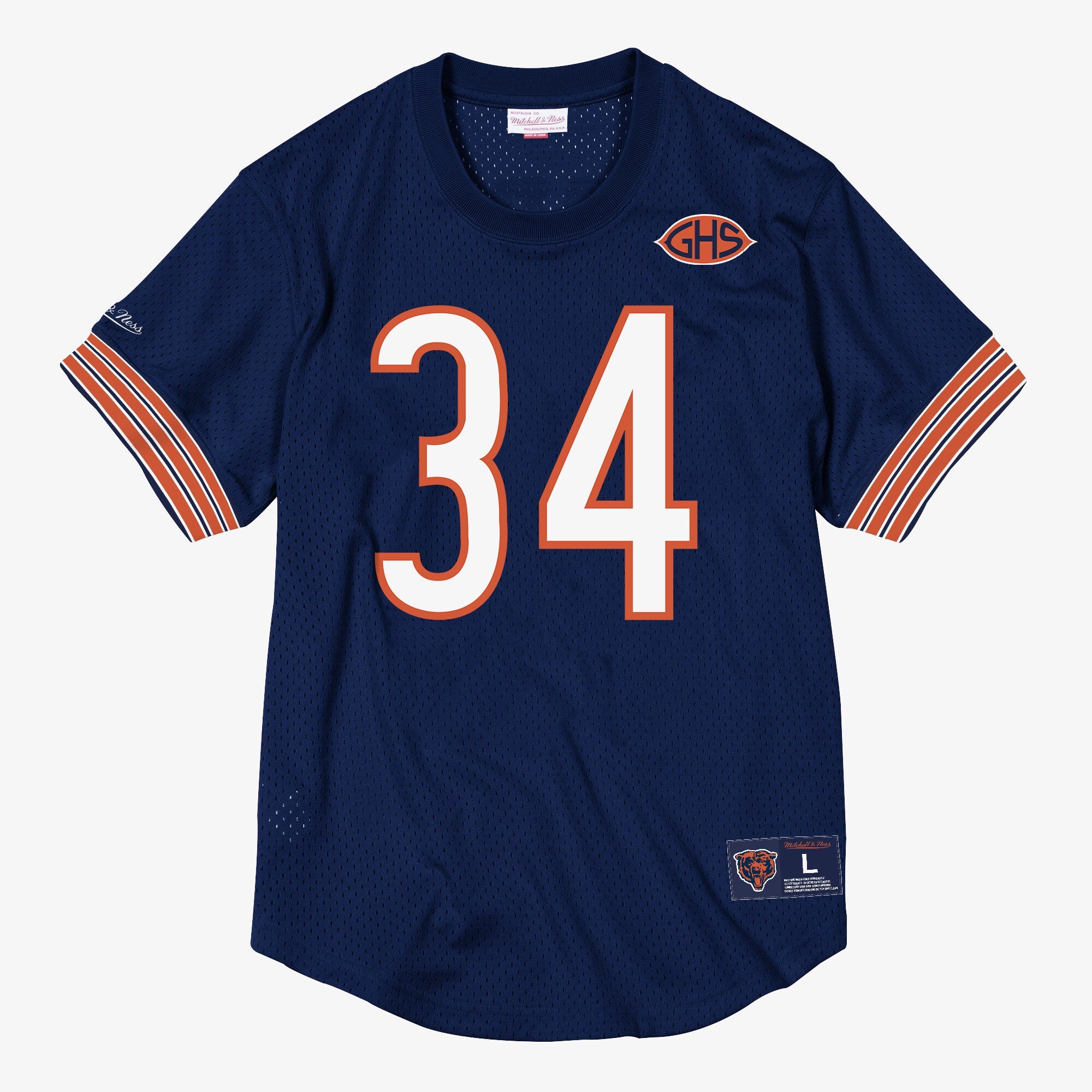Mens Mitchell & Ness NFL N&N MESH CREWNECK BEARS 1983 WALTER PAYTON