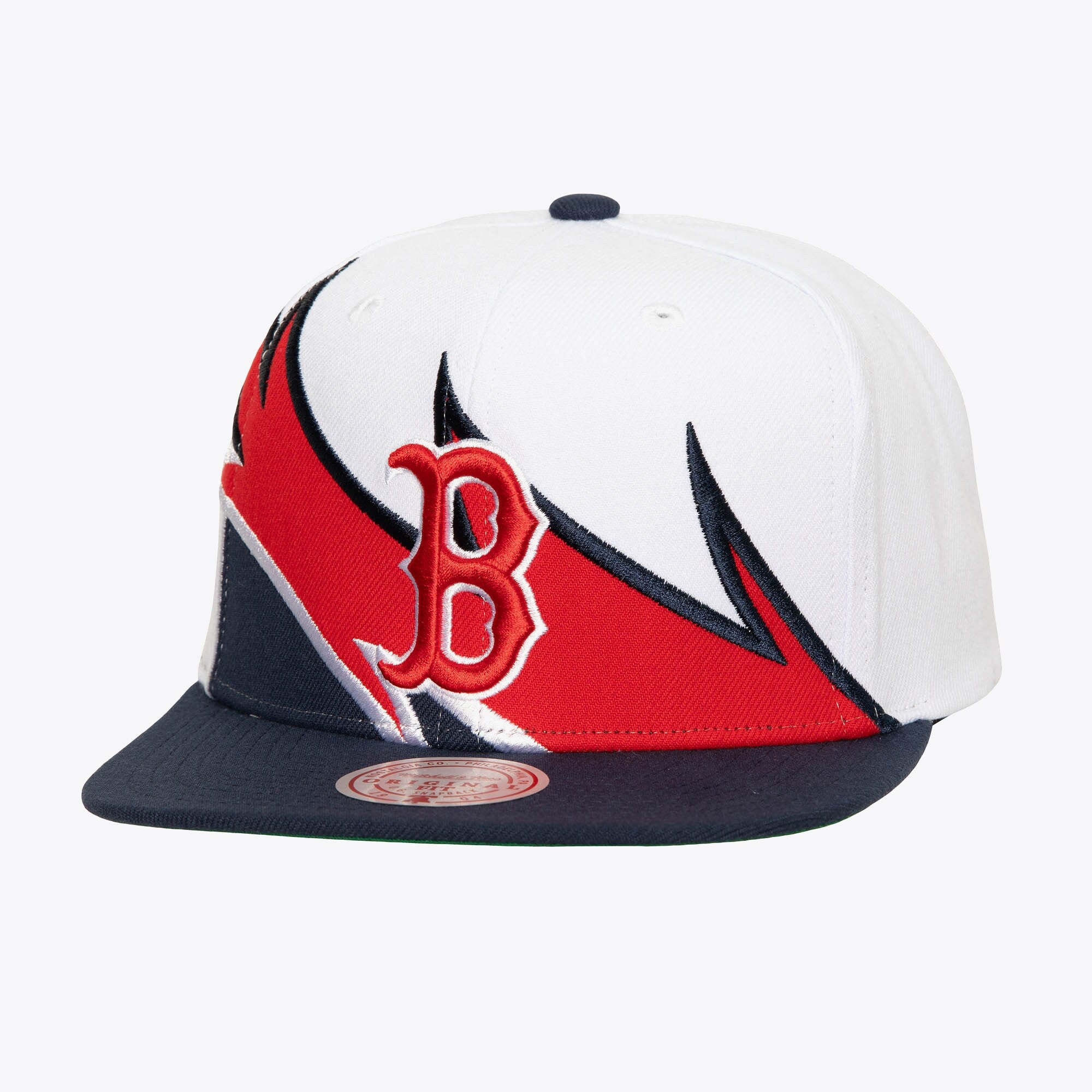 MENS MITCHELL & NESS MLB WAVERUNNER SNAPBACK RED SOX - WHITE