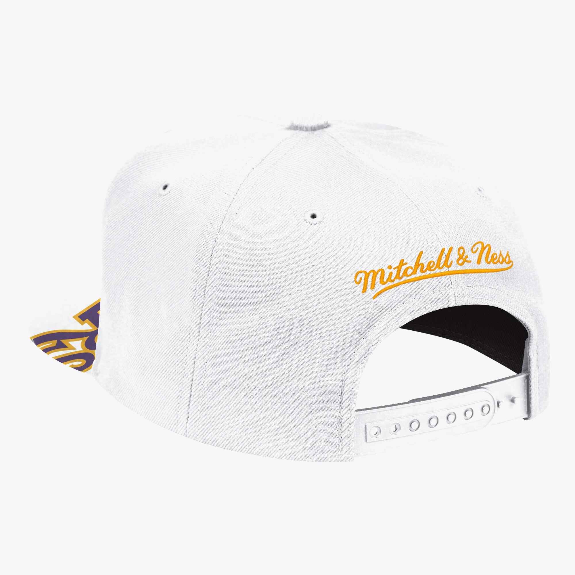 MENS MITCHELL & NESS NBA SWINGMAN POP SNAPBACK HWC LAKERS - WHITE