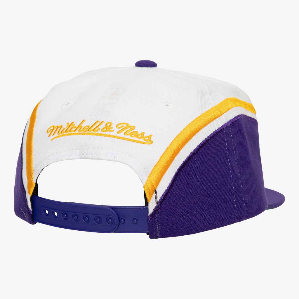 MENS MITCHELL & NESS NBA OVERHEAD SNAPBACK LAKERS