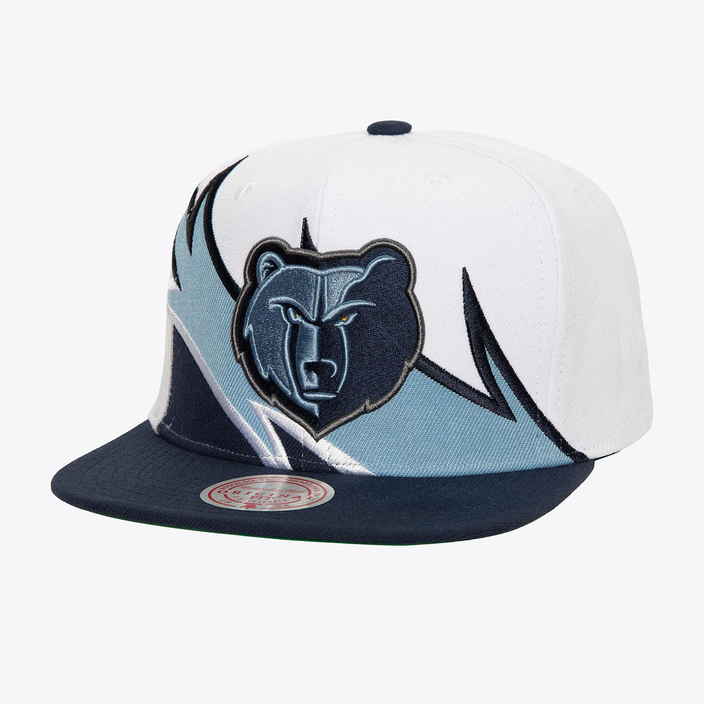 MENS MITCHELL & NESS NBA WAVERUNNER SNAPBACK GRIZZLIES - WHITE