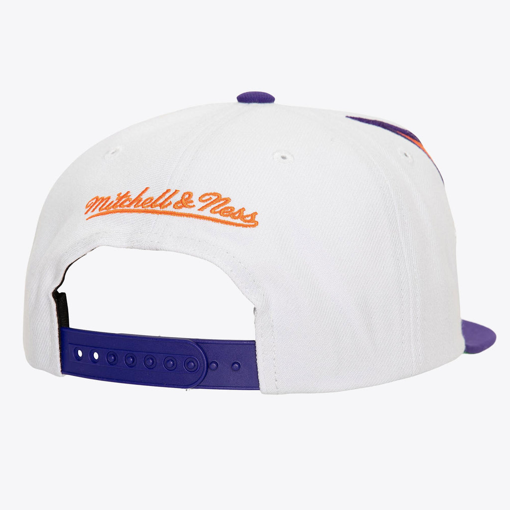MENS MITCHELL & NESS NBA WAVERUNNER SNAPBACK HWC SUNS - WHITE