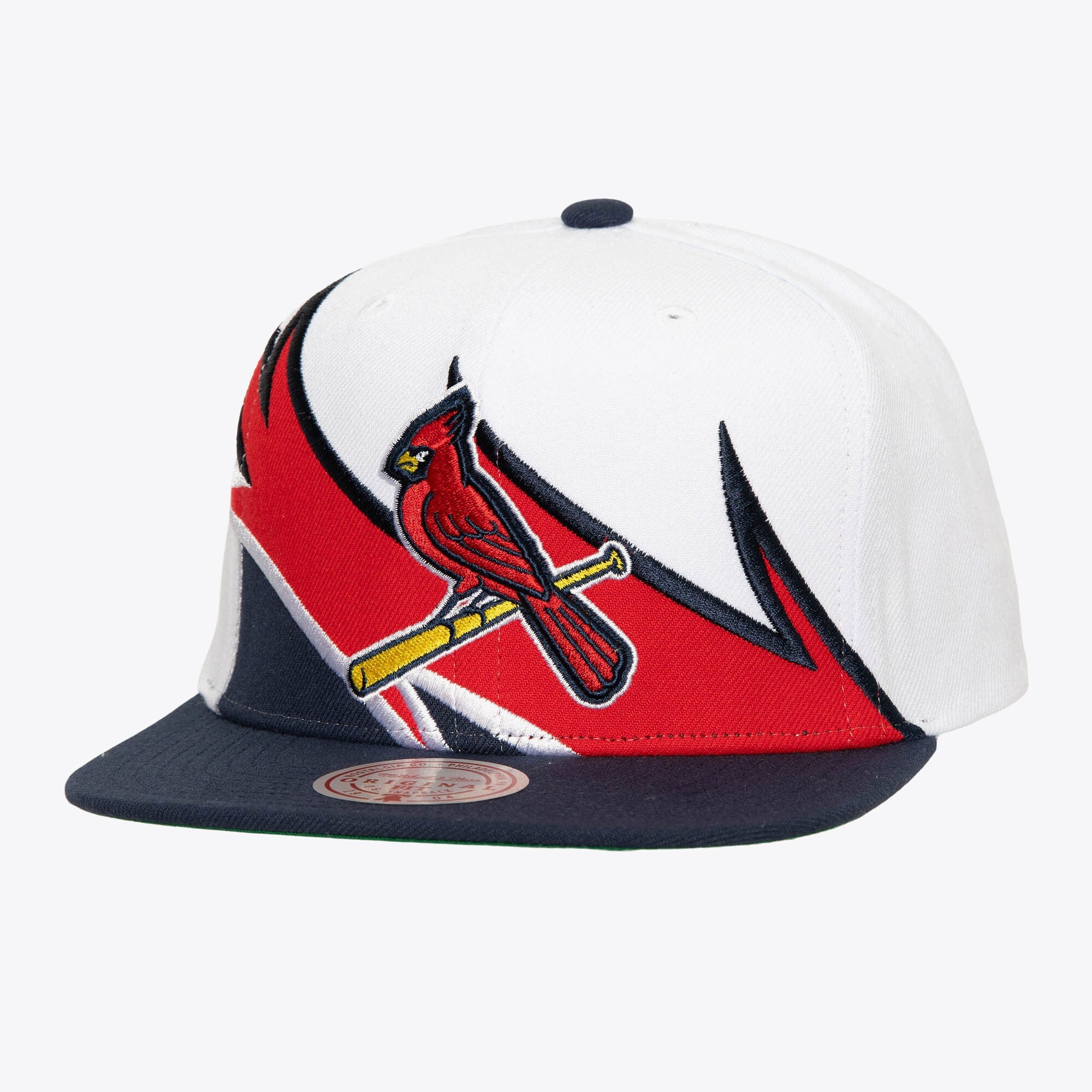 MENS MITCHELL & NESS MLB WAVERUNNER SNAPBACK CARDINALS - WHITE
