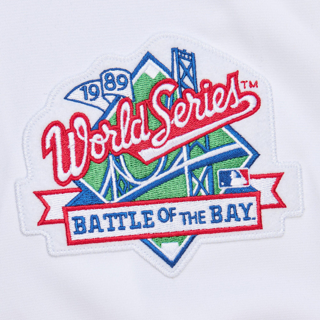 Mens Mitchell & Ness MLB HOME WORLD SERIES JERSEY GIANTS 1989 WILLIE CLARK