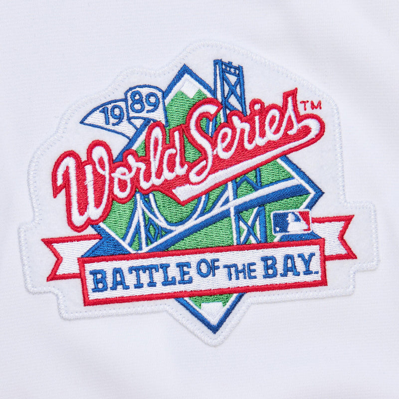 Mens Mitchell & Ness MLB HOME WORLD SERIES JERSEY GIANTS 1989 WILLIE CLARK