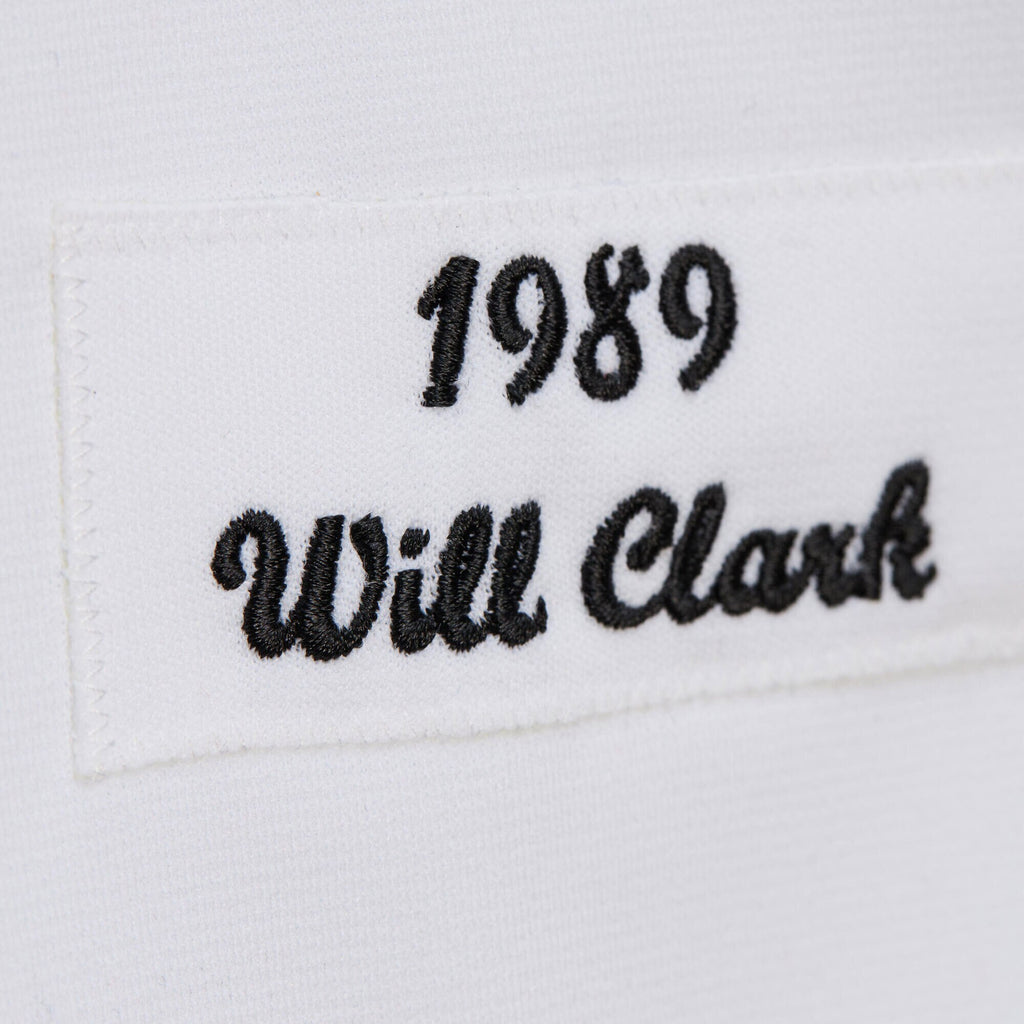 Mens Mitchell & Ness MLB HOME WORLD SERIES JERSEY GIANTS 1989 WILLIE CLARK