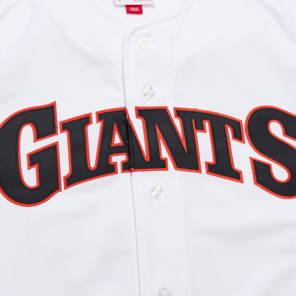 Mens Mitchell & Ness MLB HOME WORLD SERIES JERSEY GIANTS 1989 WILLIE CLARK