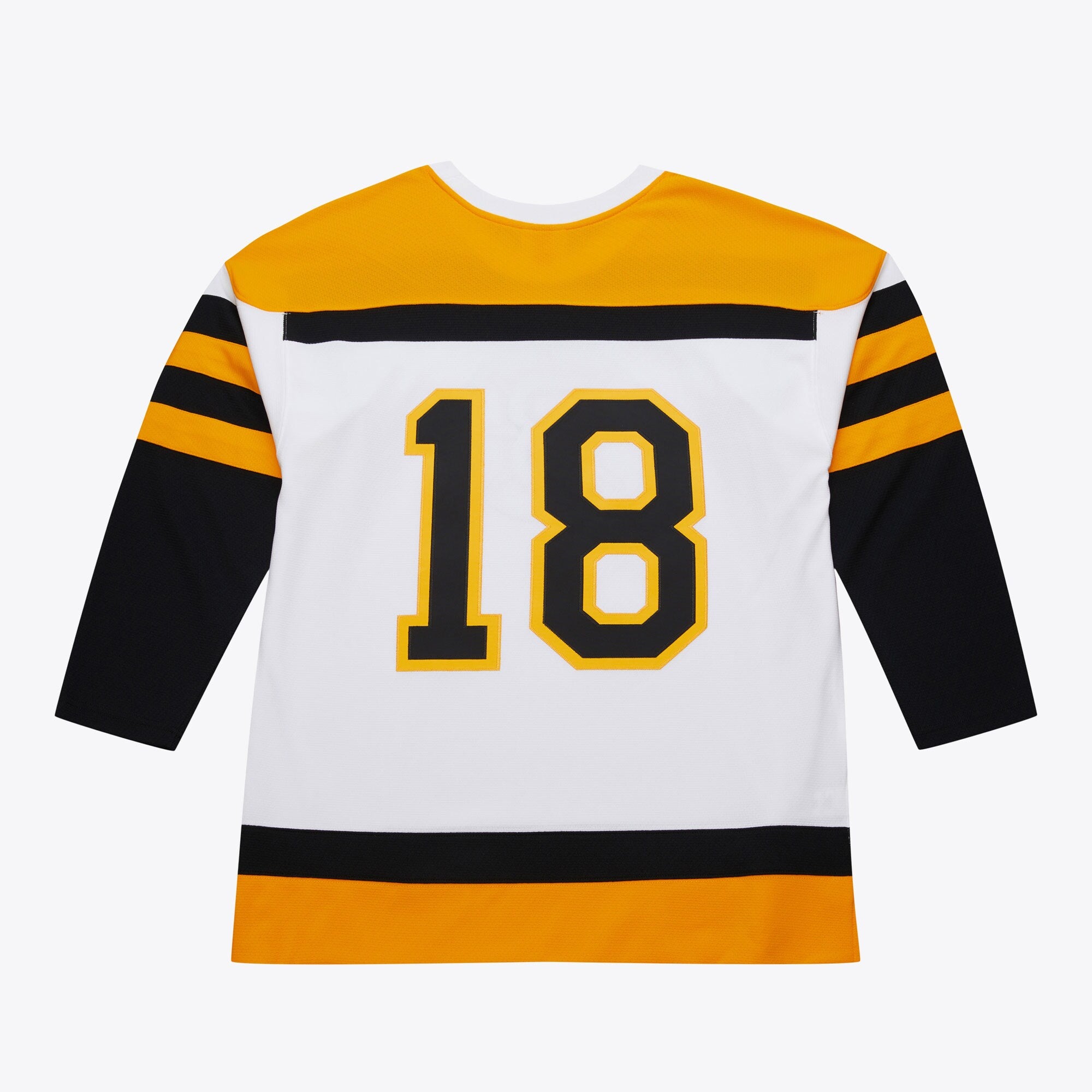 Mens Mitchell & Ness NHL WHITE JERSEY BRUINS 1958 WILLIE O'REE