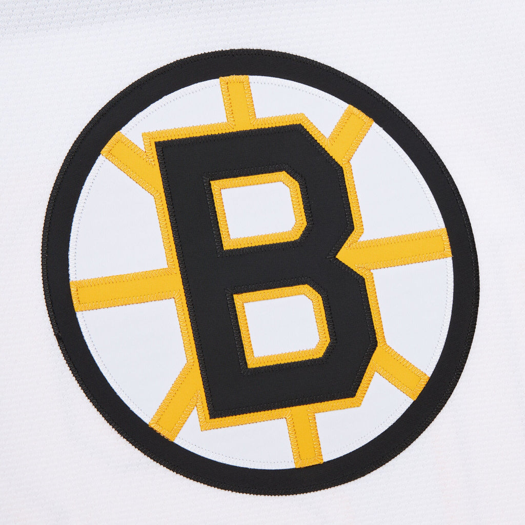 Mens Mitchell & Ness NHL WHITE JERSEY BRUINS 1958 WILLIE O'REE