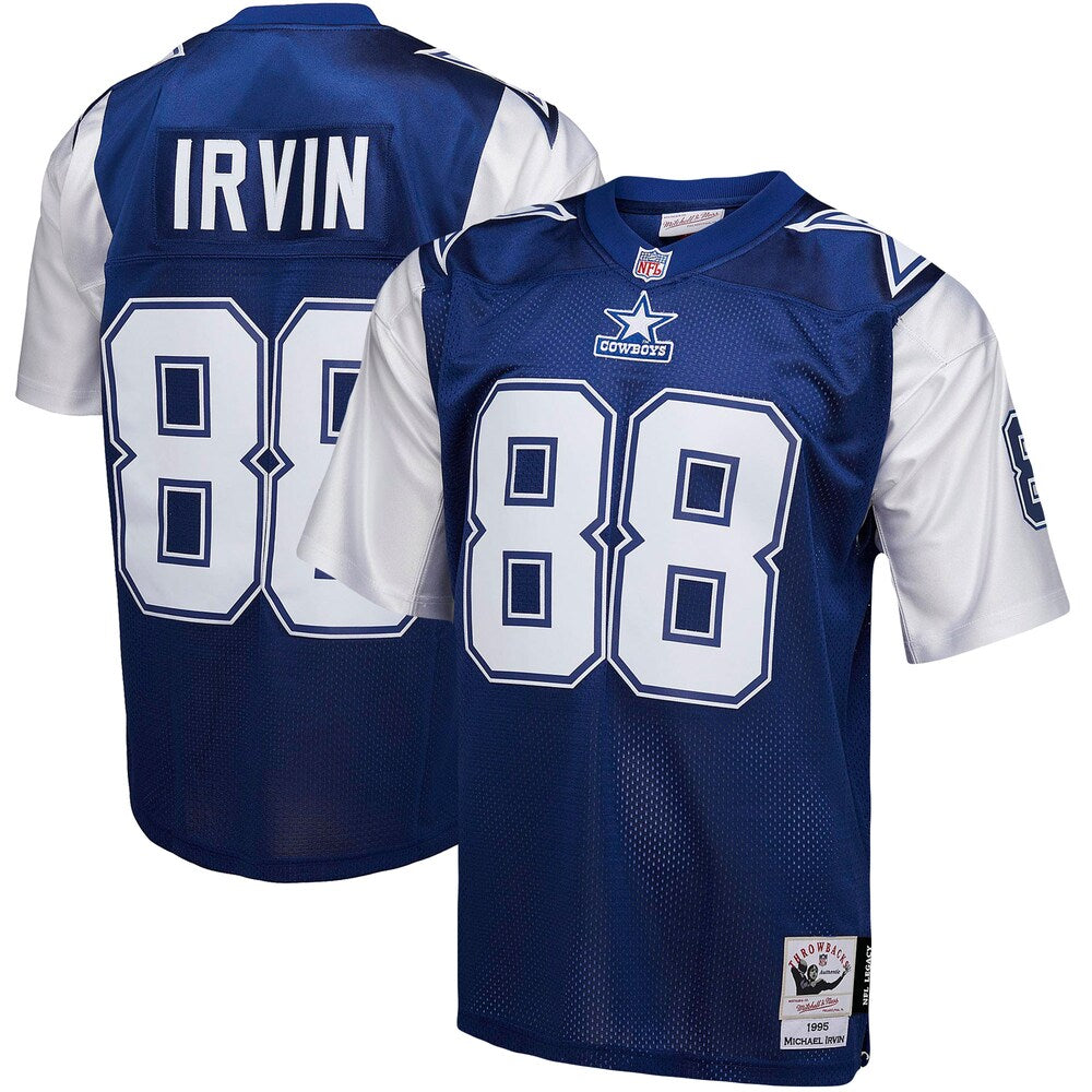 Mens Mitchell & Ness NFL DARK JERSEY COWBOYS 1995 MICHAEL IRVIN