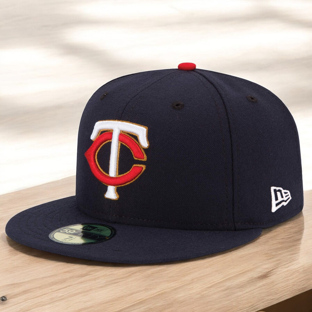 [70361065] MENS NEW ERA MLB MINNESOTA TWINS 5950 AC PERF FITTED - NAVY
