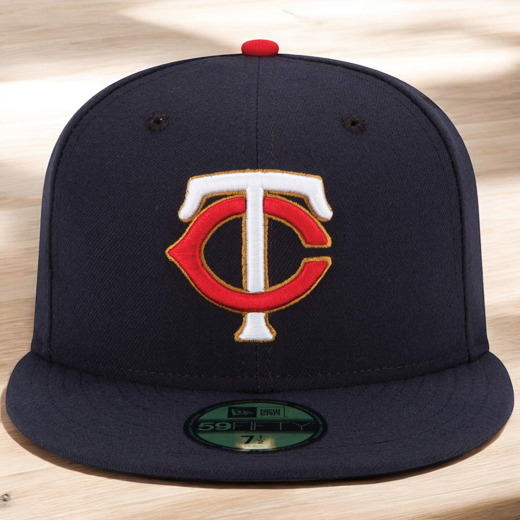 [70361065] MENS NEW ERA MLB MINNESOTA TWINS 5950 AC PERF FITTED - NAVY