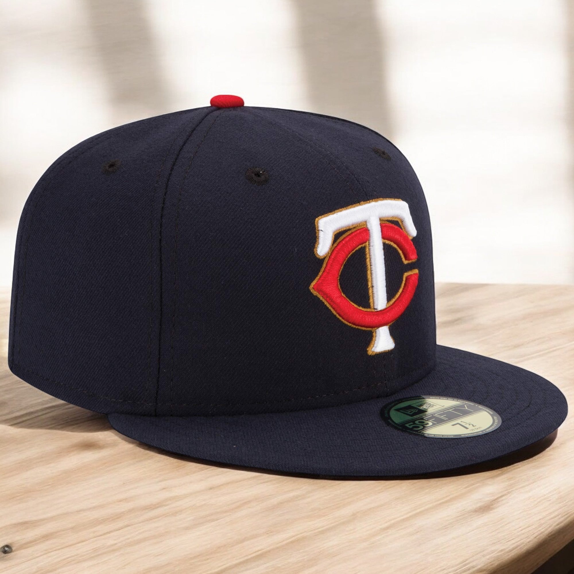 [70361065] MENS NEW ERA MLB MINNESOTA TWINS 5950 AC PERF FITTED - NAVY