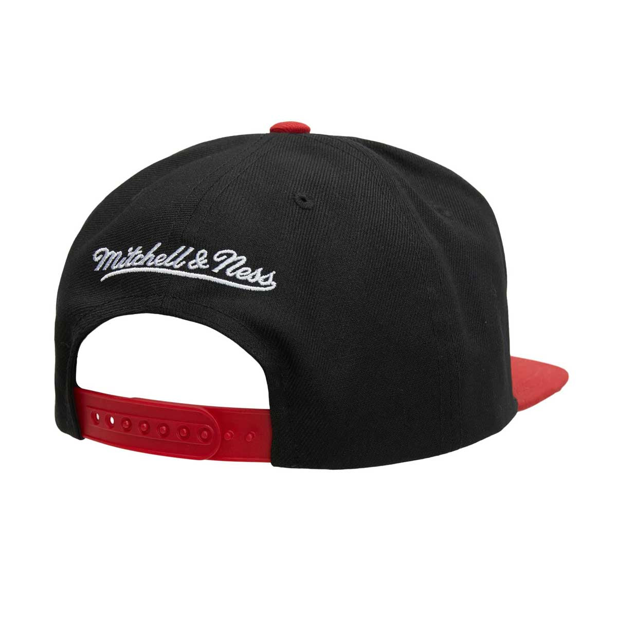 MENS MITCHELL & NESS NBA LOGO BILL SNAPBACK HWC 76ERS - BLACK-RED