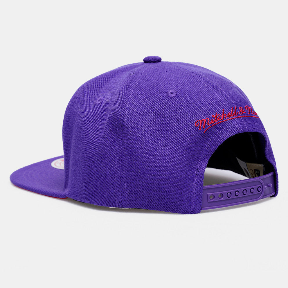 MENS MITCHELL & NESS NBA PAINT BY NUMBER SNAPBACK HWC RAPTORS - PURPLE