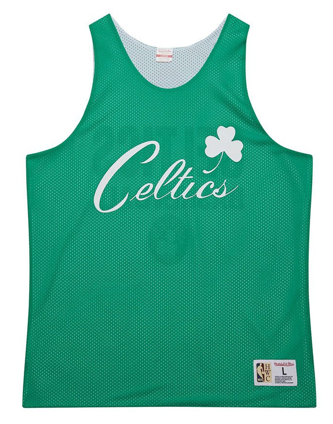 MENS MITCHELL & NESS REVERSIBLE MESH PRACTICE TANK VINTAGE LOGO CELTICS