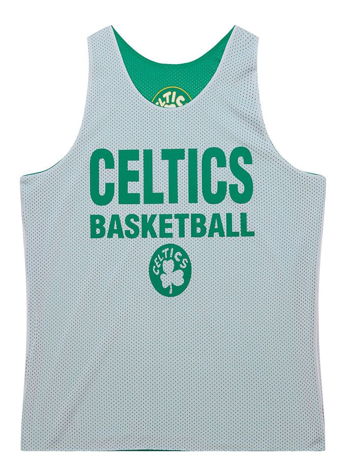 MENS MITCHELL & NESS REVERSIBLE MESH PRACTICE TANK VINTAGE LOGO CELTICS