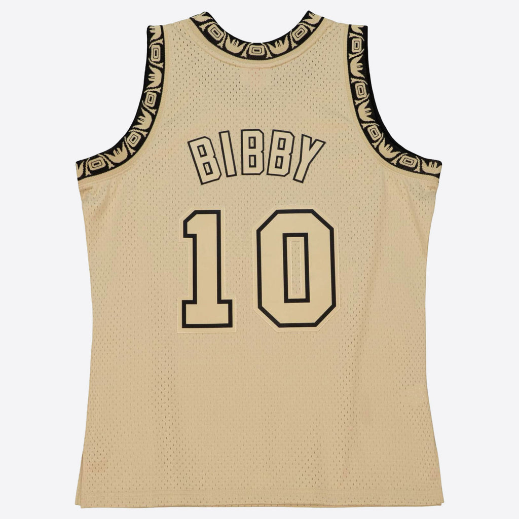 MENS MITCHELL & NESS KHAKI BLACK SWINGMAN JERSEY GRIZZLIES 1998 MIKE BIBBY